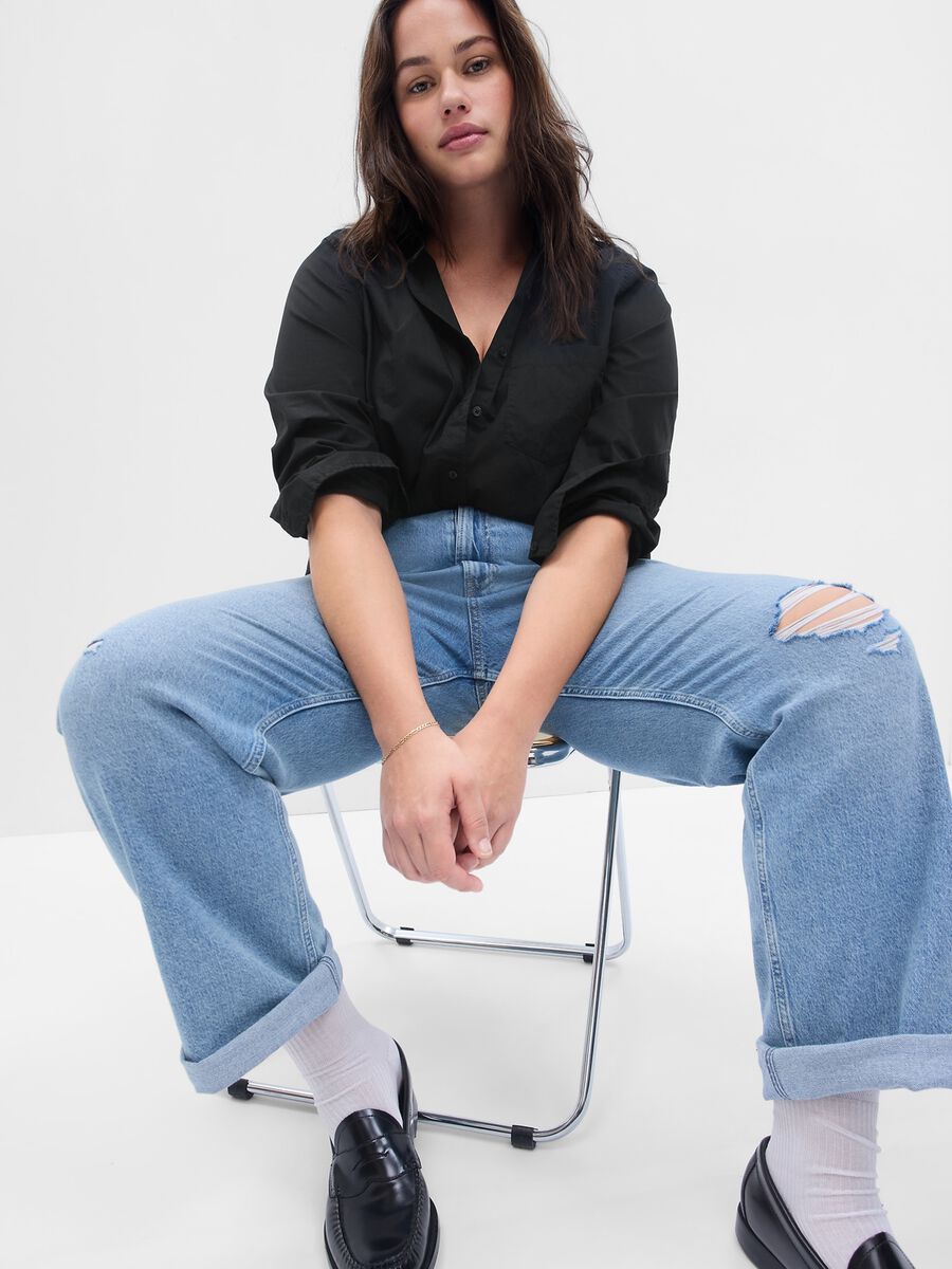 Cotton shirt with pocket Woman_0