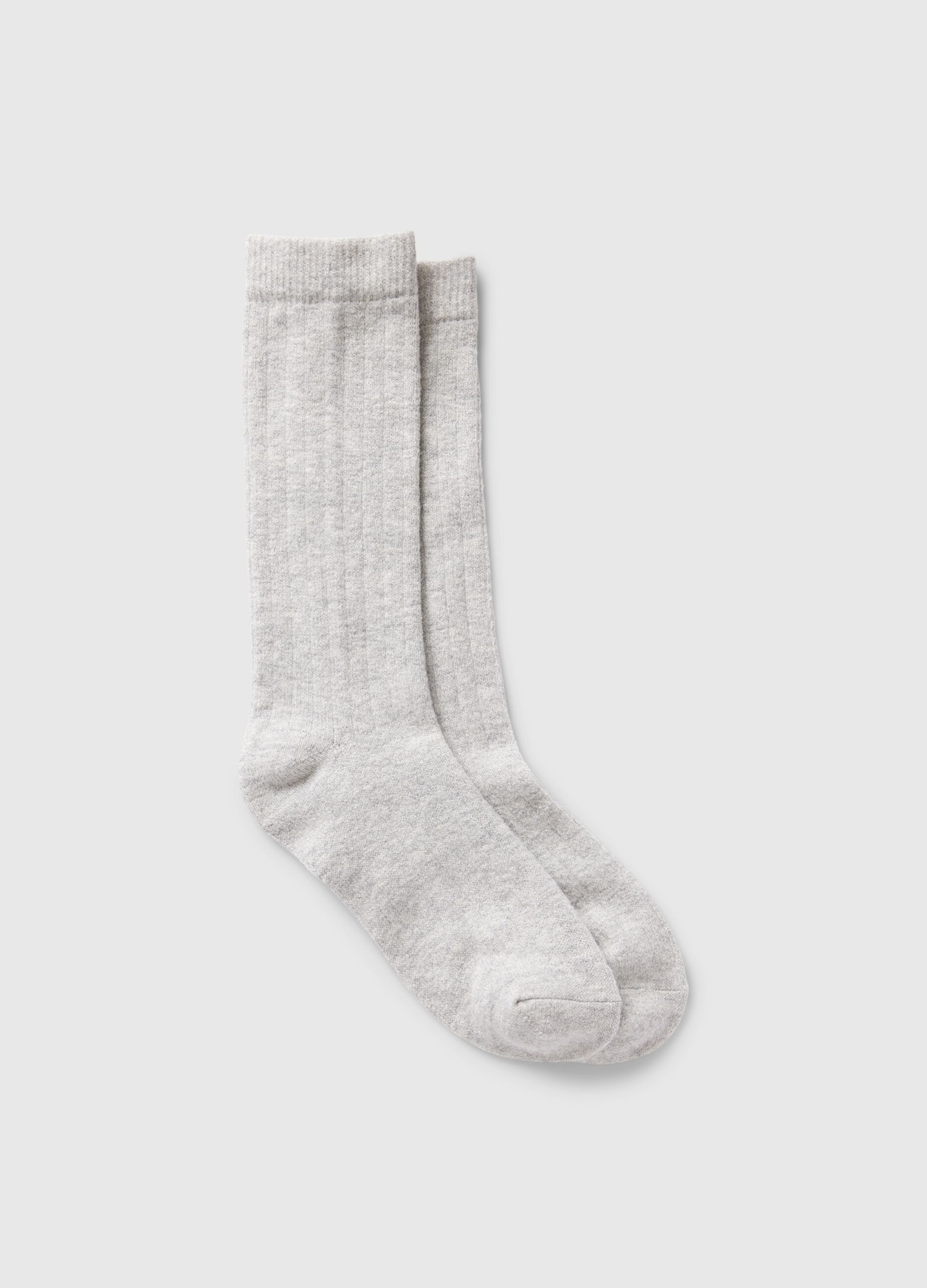 Midi socks with flat ribbing