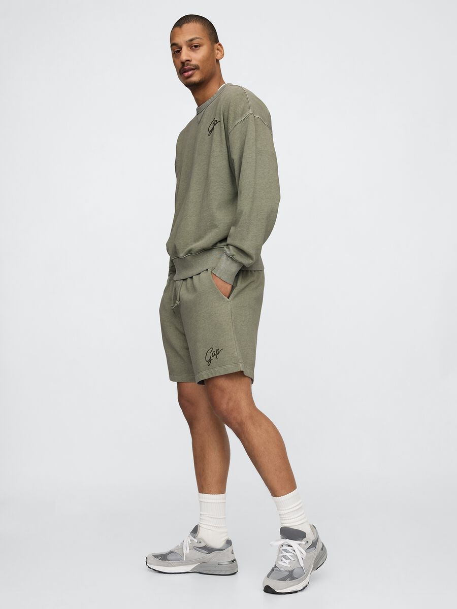Shorts verde in misto cotone e poliestere Gap Uomo_3