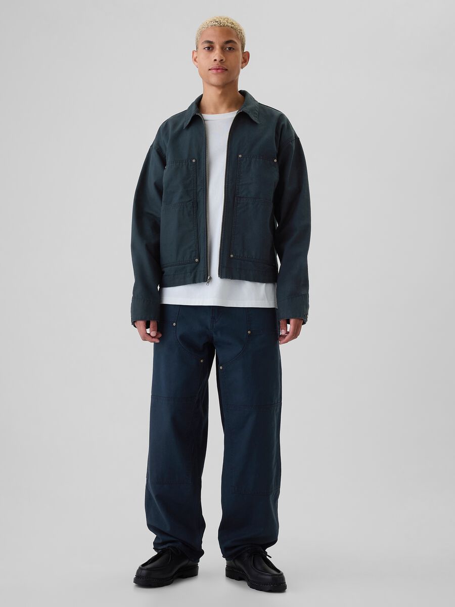Carpenter jacket in denim Man_1