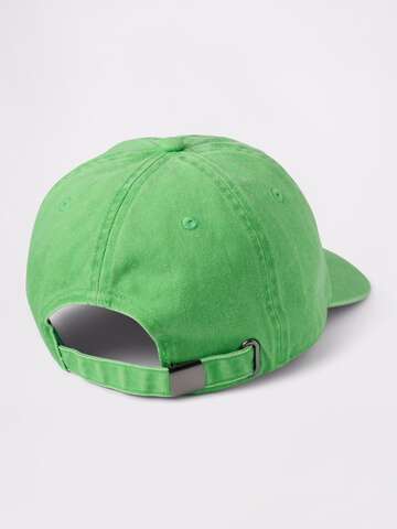 Cappello da baseball verde in cotone_1