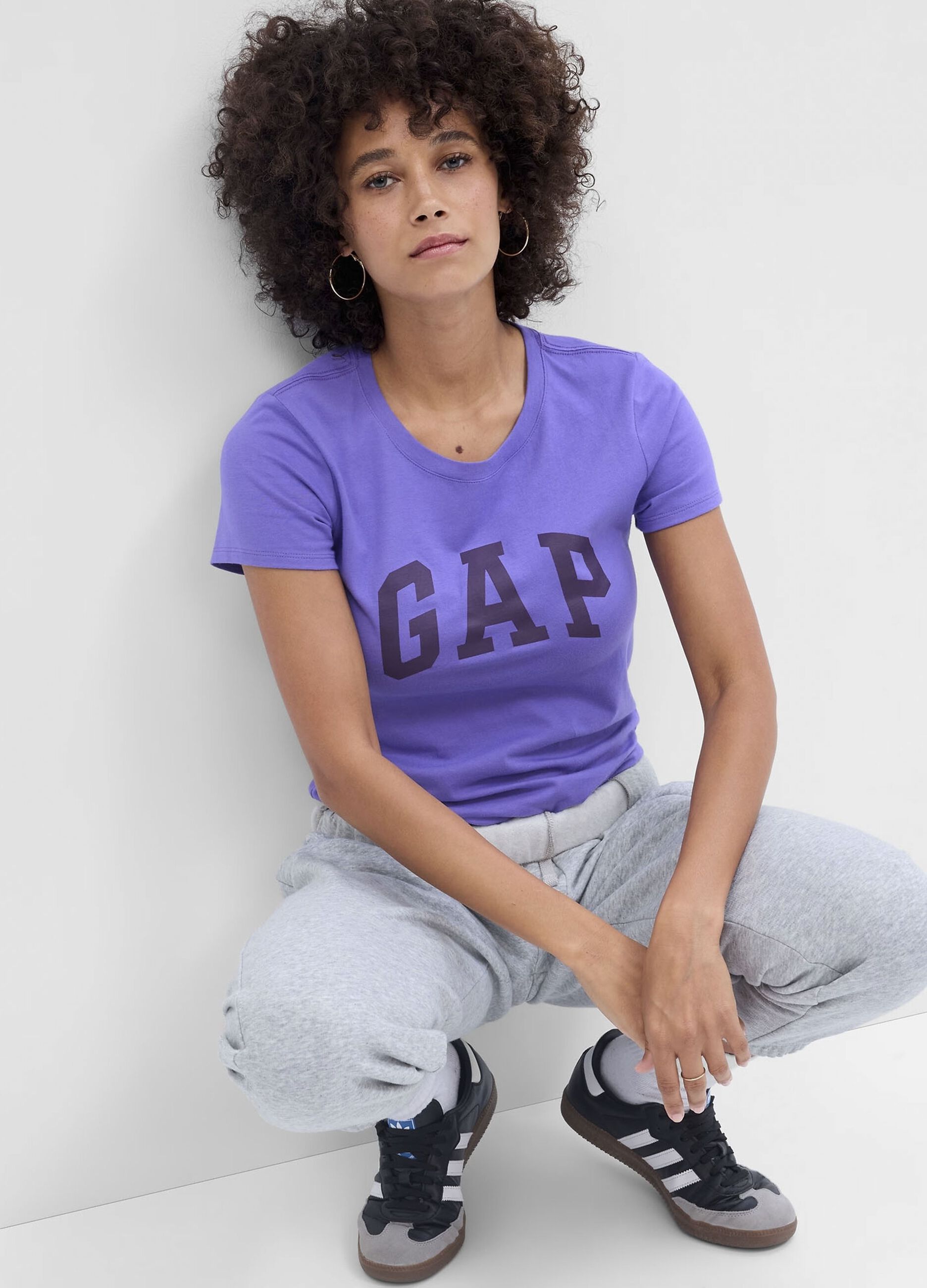T-shirt in cotone con stampa logo