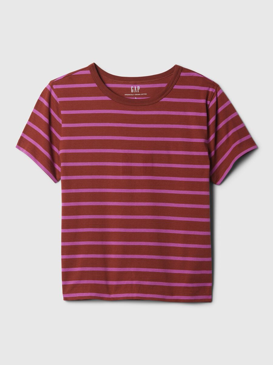 T-shirt in cotone bio con scollo rotondo Donna_3
