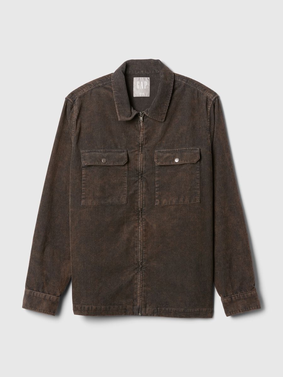 Shacket full-zip in corduroy Uomo_3
