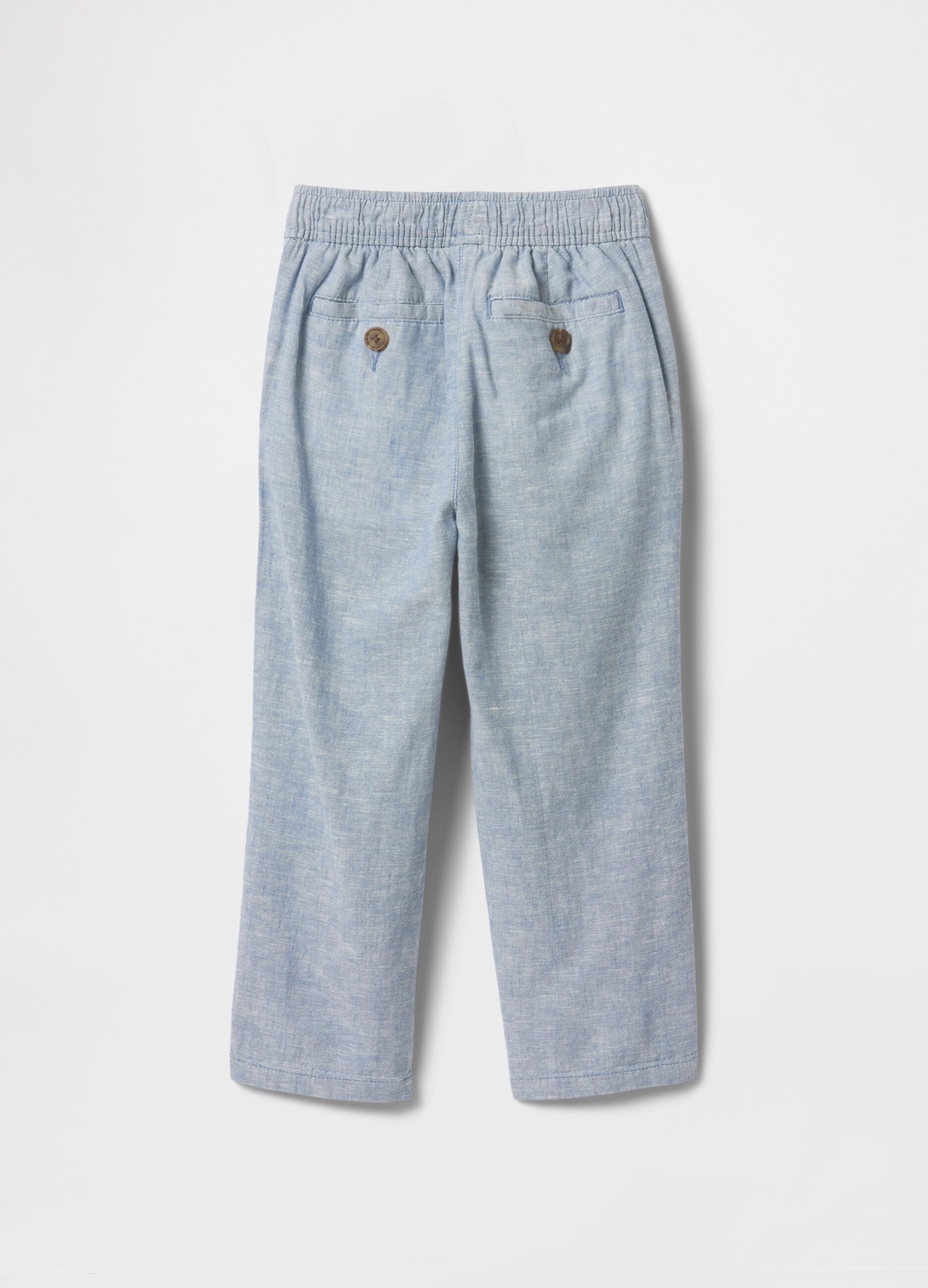 Pantaloni in lino e cotone per bambino_2
