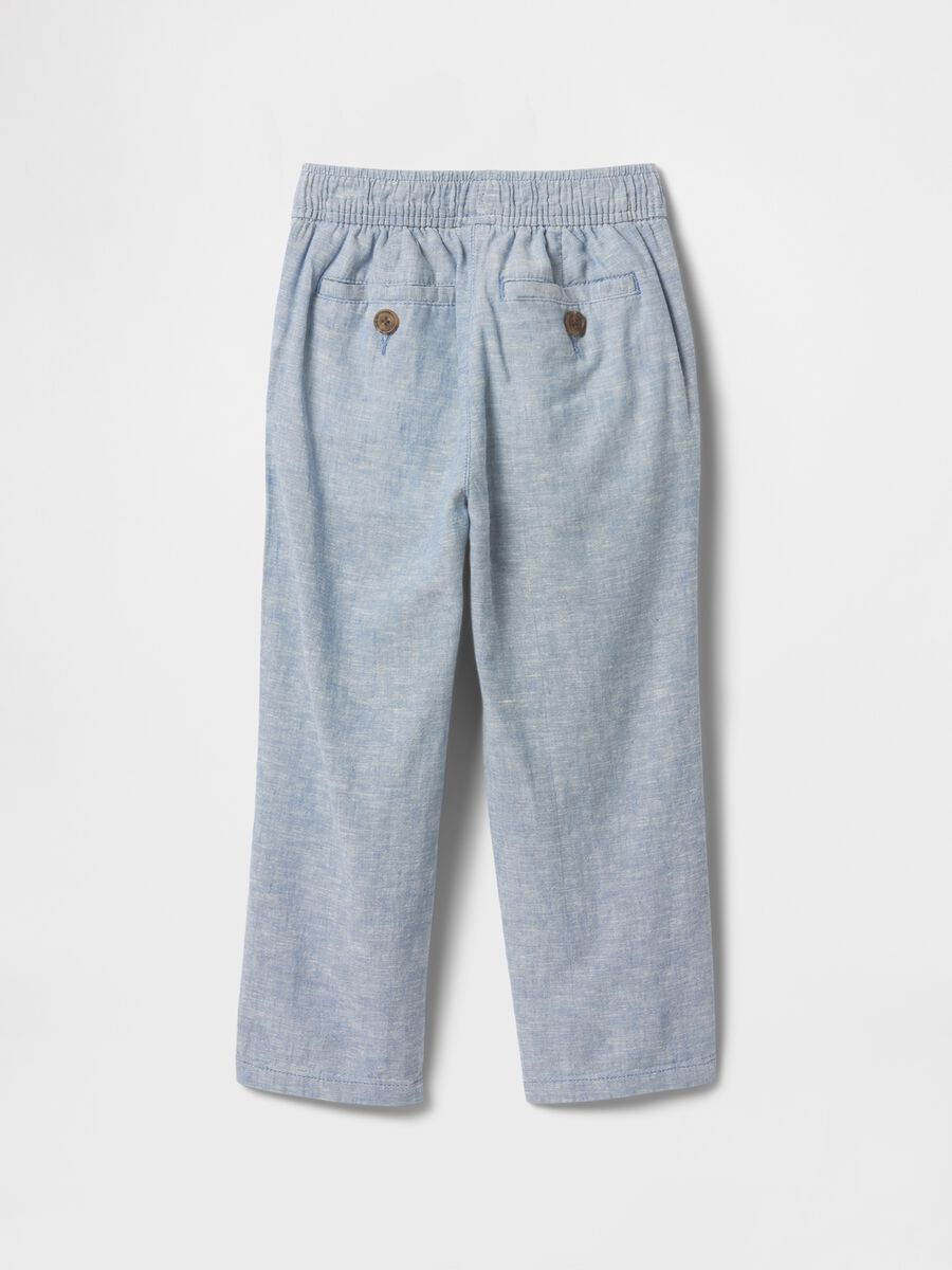 Pantaloni in lino e cotone per bambino Bimbo_2