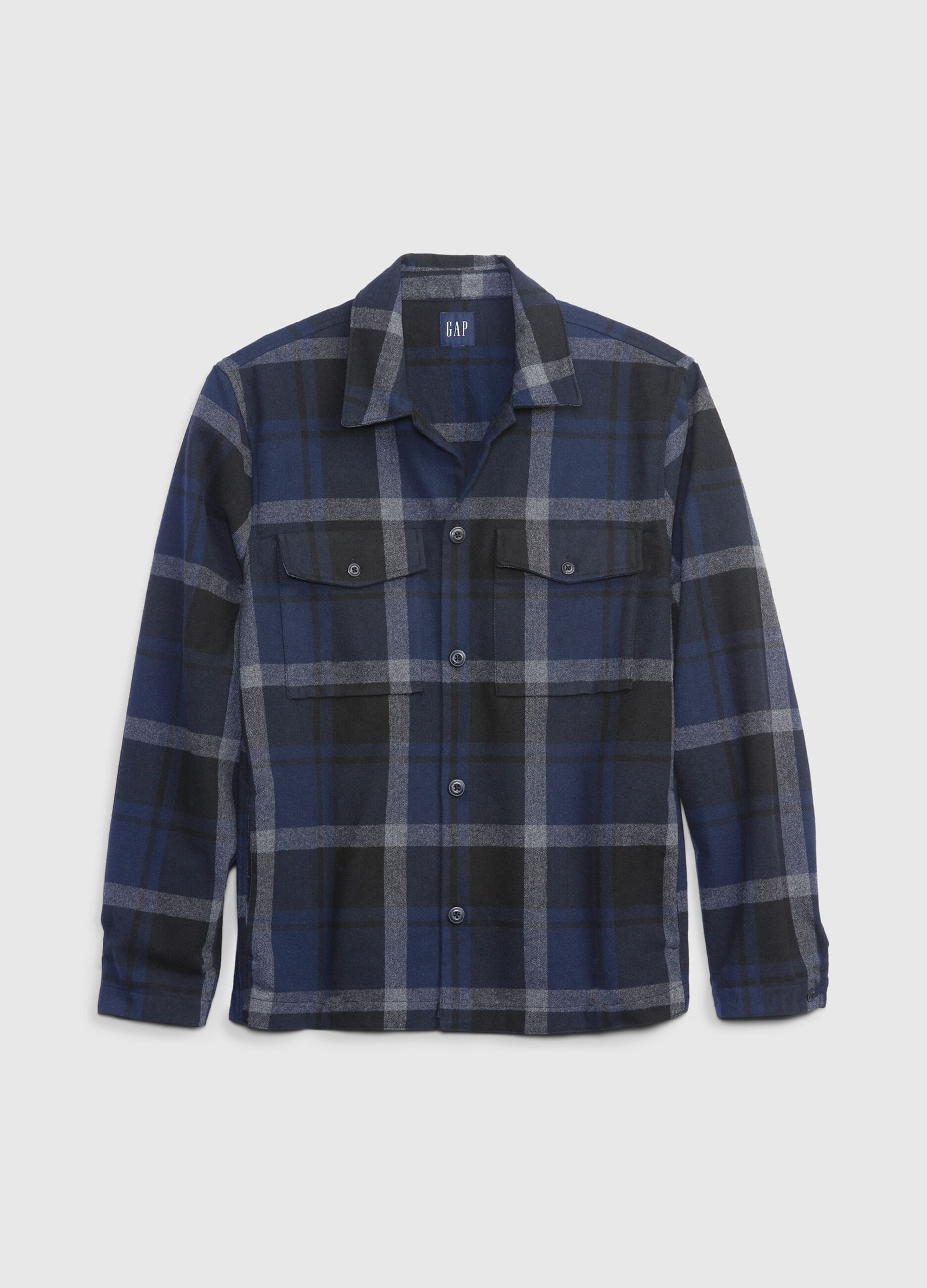 Shacket with check pattern_1