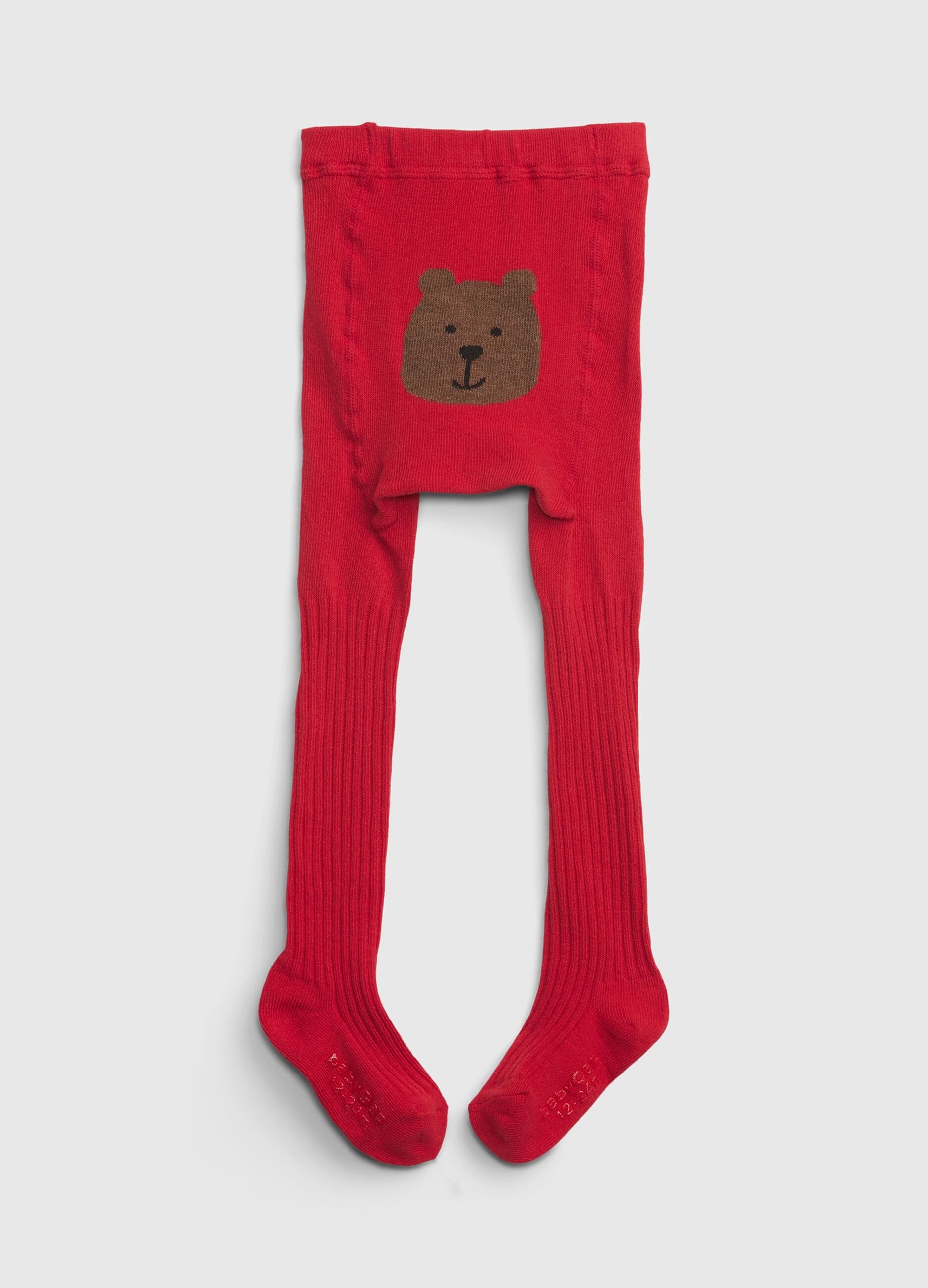Tights with bear design