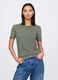 T-shirt verde in puro cotone_0