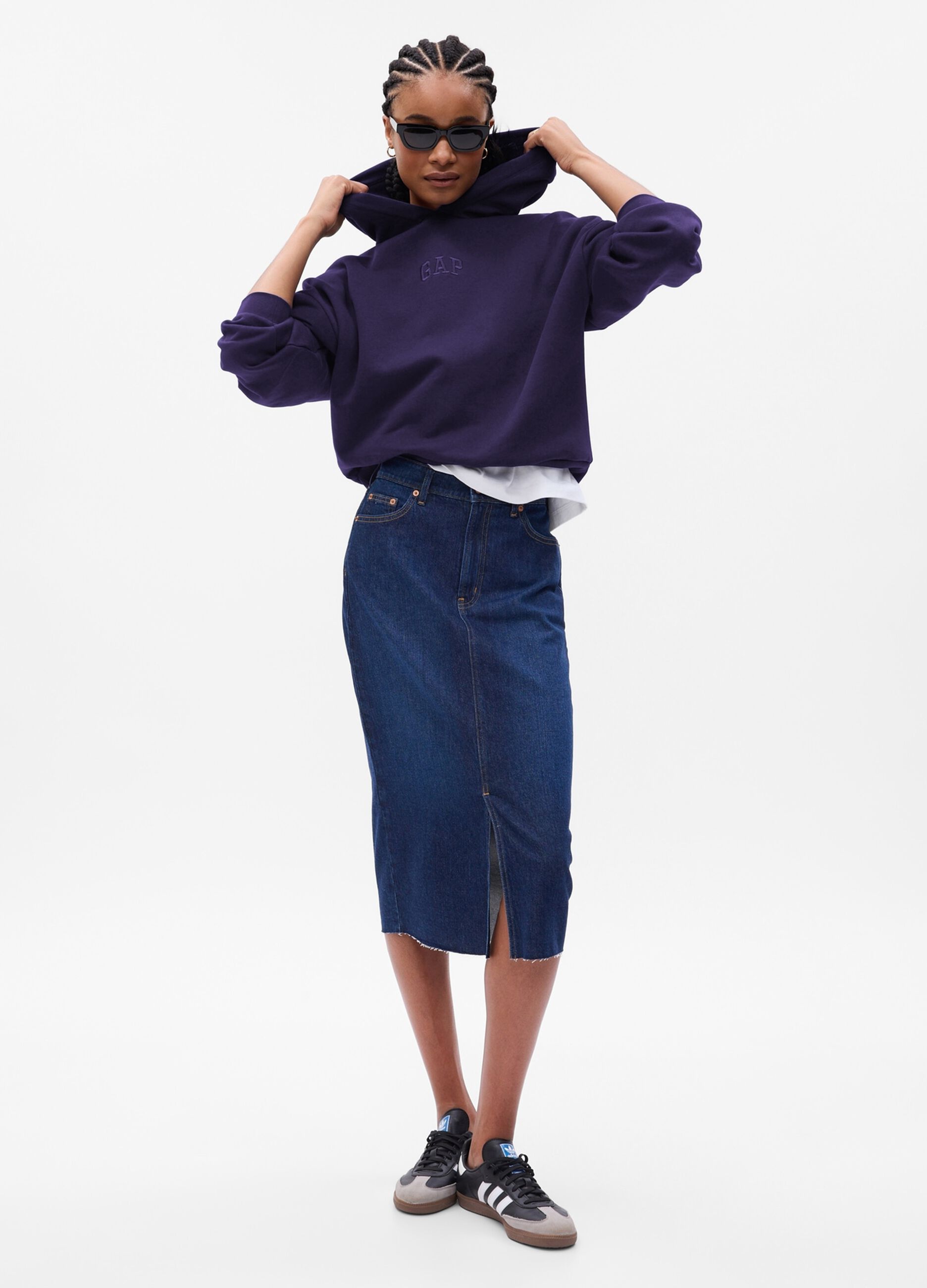 Felpa oversize con cappuccio