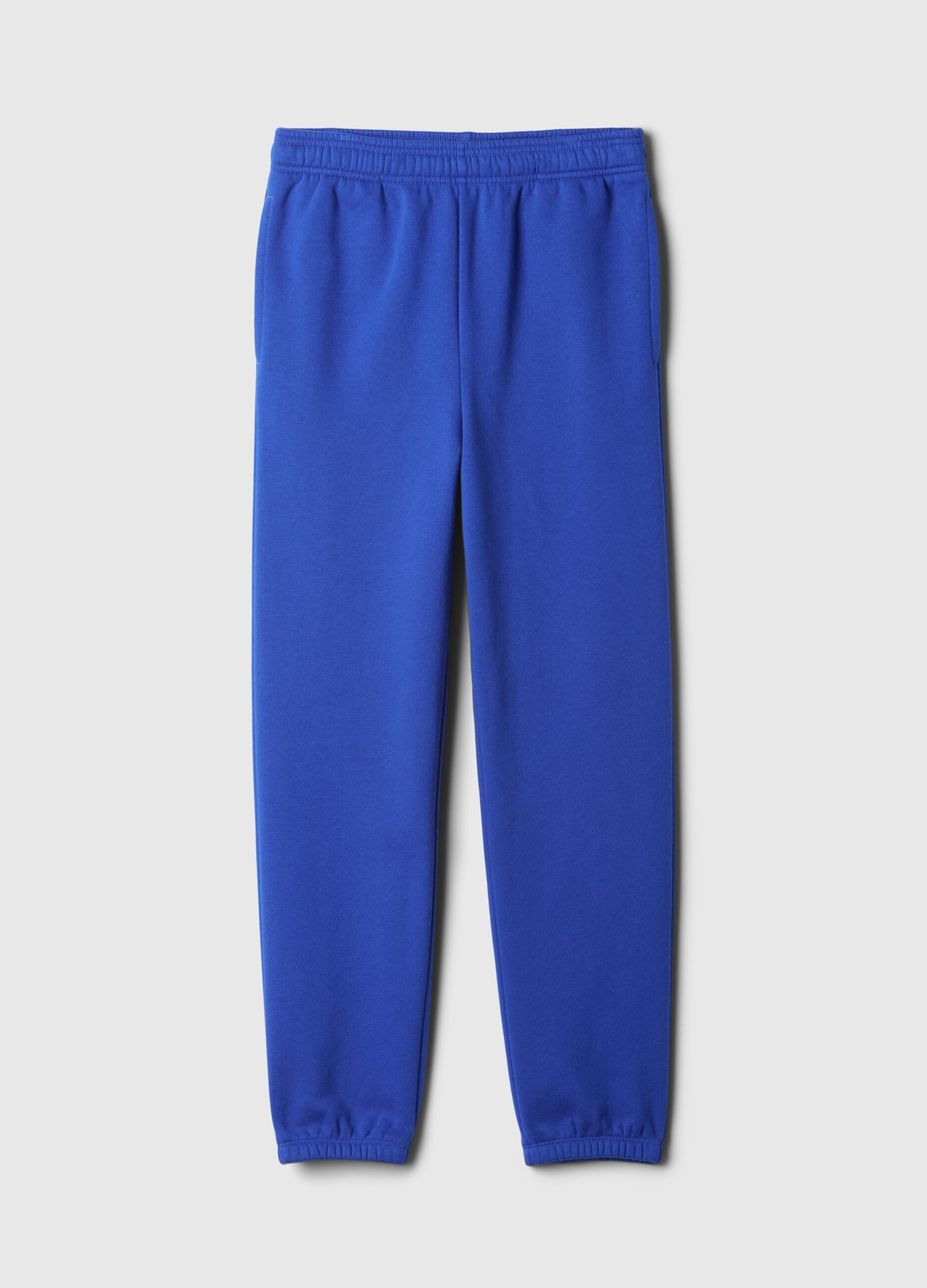 Joggers in felpa tinta unita_4