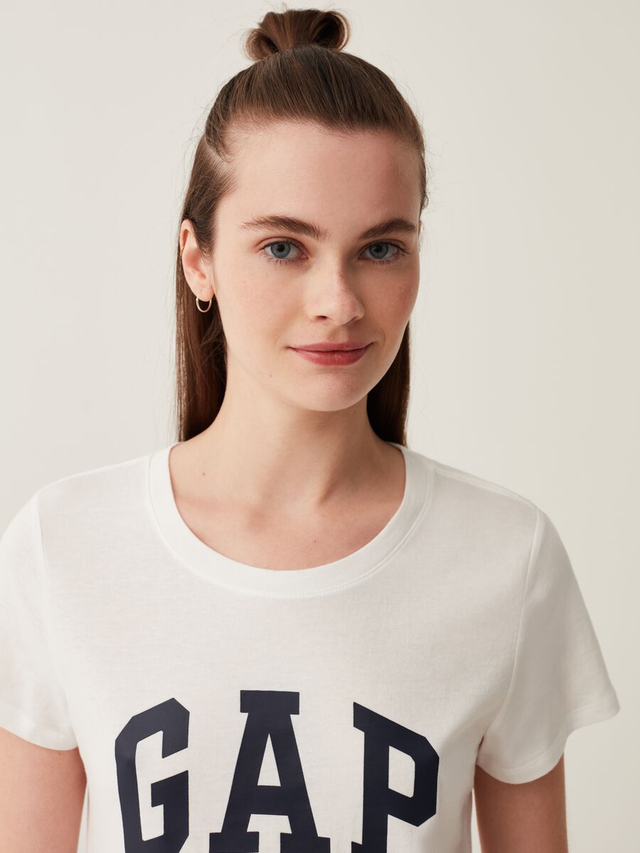 Bipack t-shirt in cotone con stampa logo Donna_3
