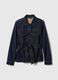 Giacca corta in denim con cintura_4