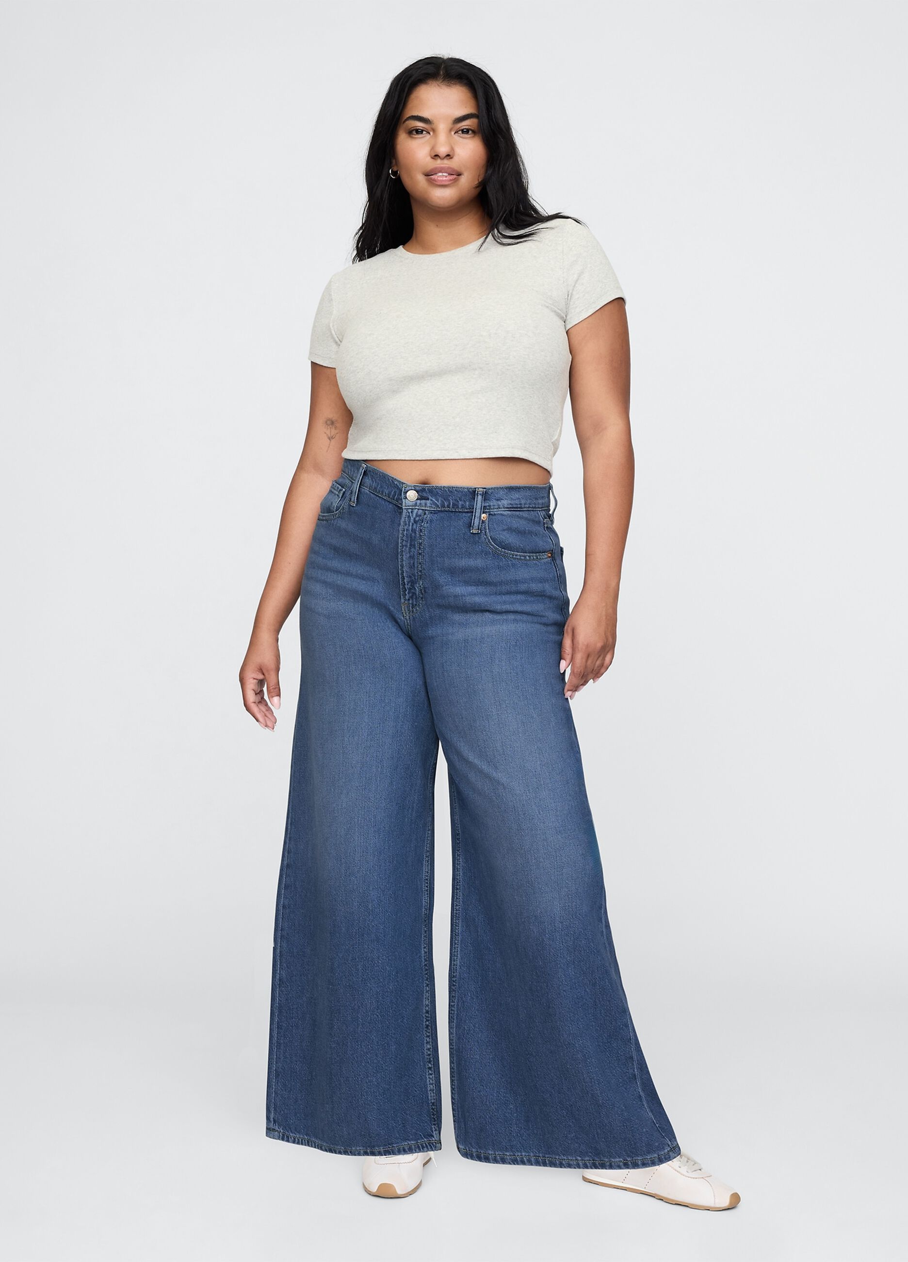 Jeans a gamba larga denim Gap_4