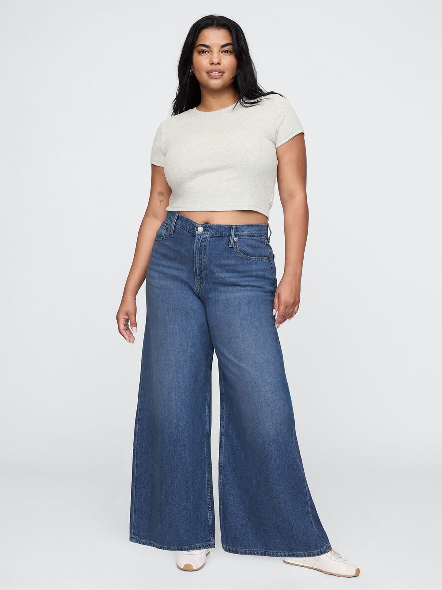 Jeans a gamba larga denim Gap Donna_4