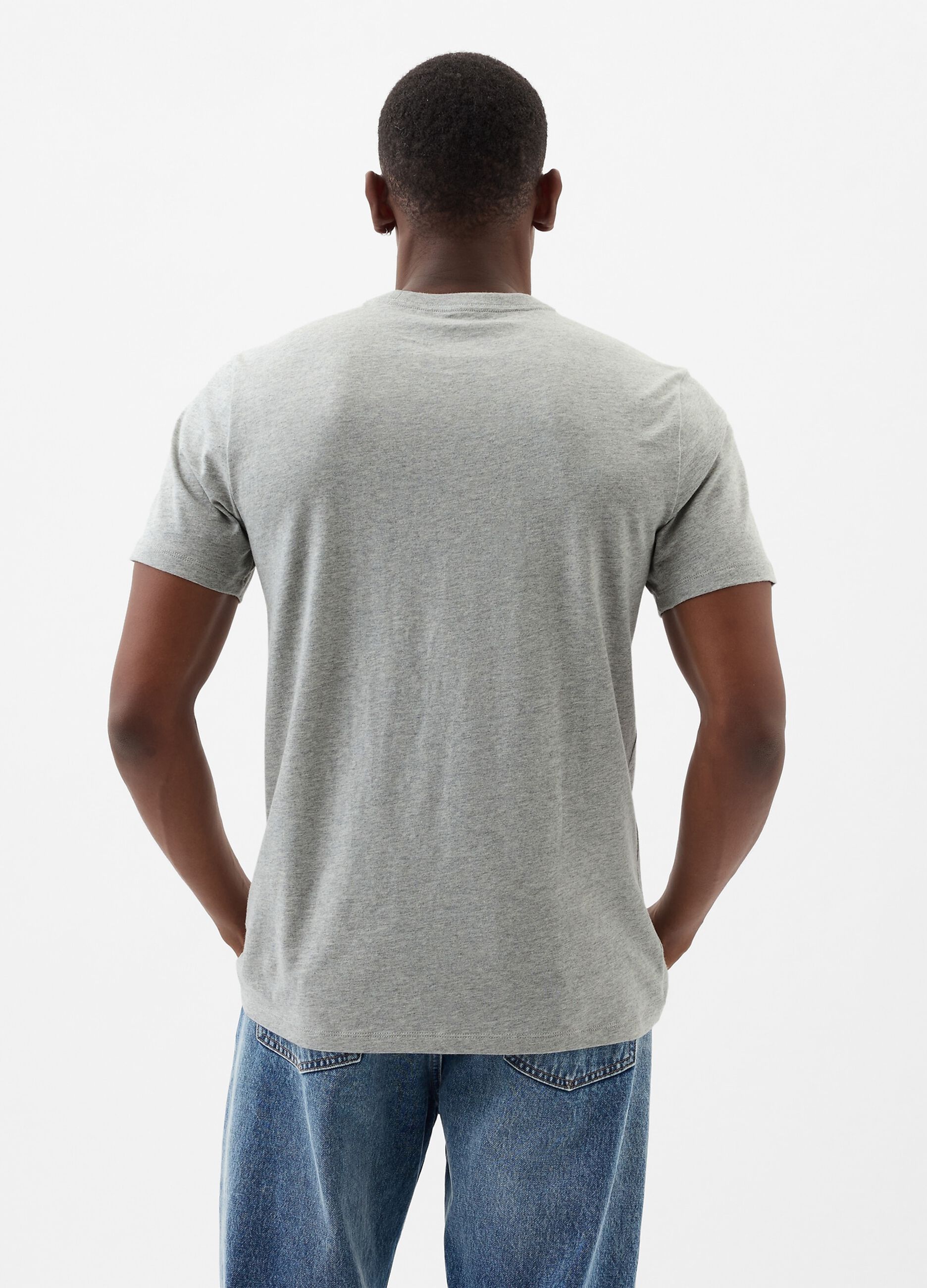 T-shirt in cotone con stampa logo_2