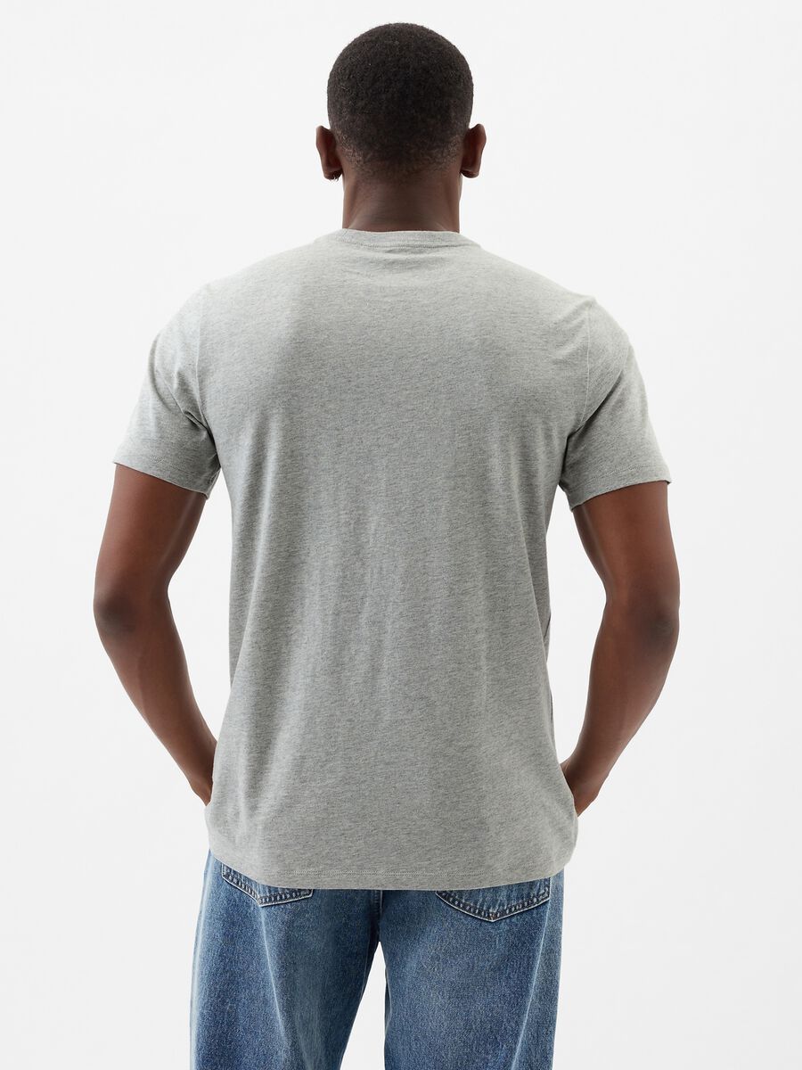 T-shirt in cotone con stampa logo Uomo_2