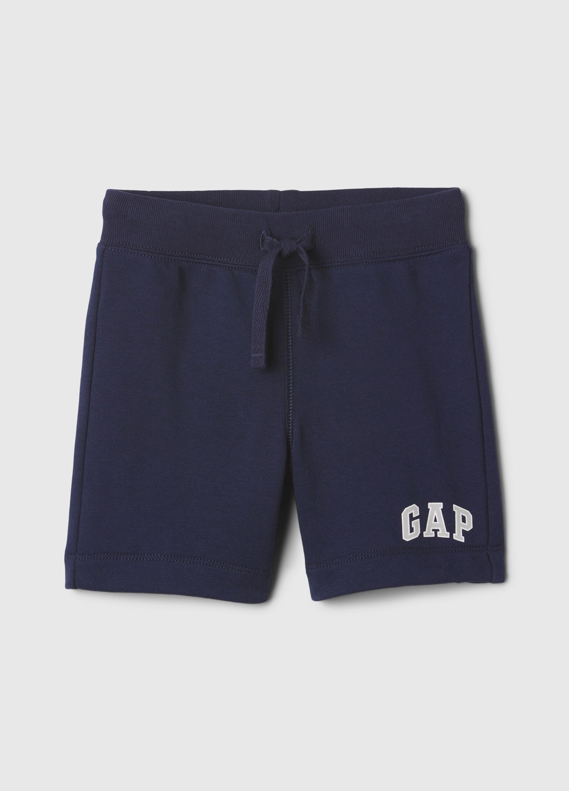 Bermuda jogger con stampa logo