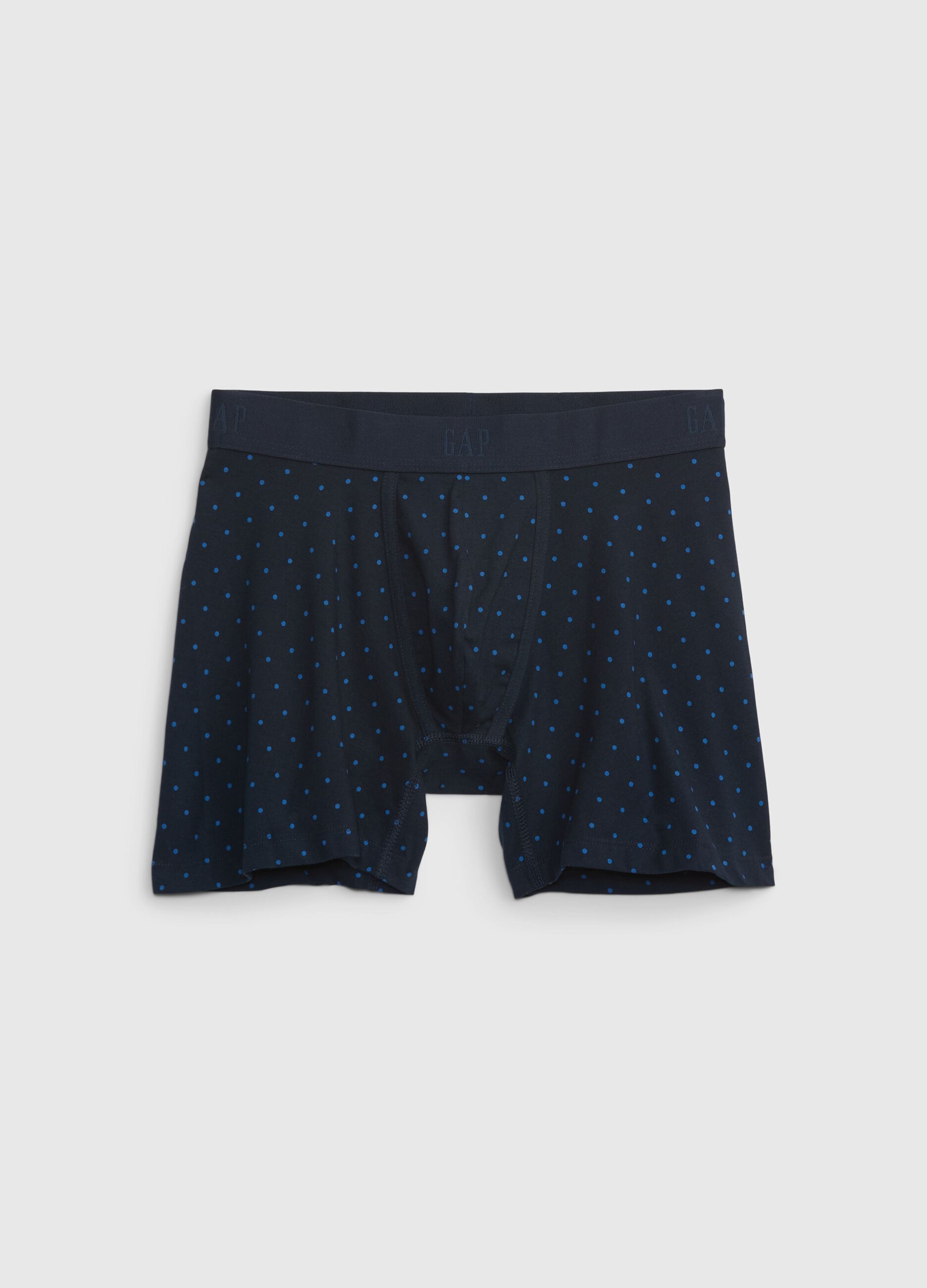 Boxer shorts with polka dot pattern