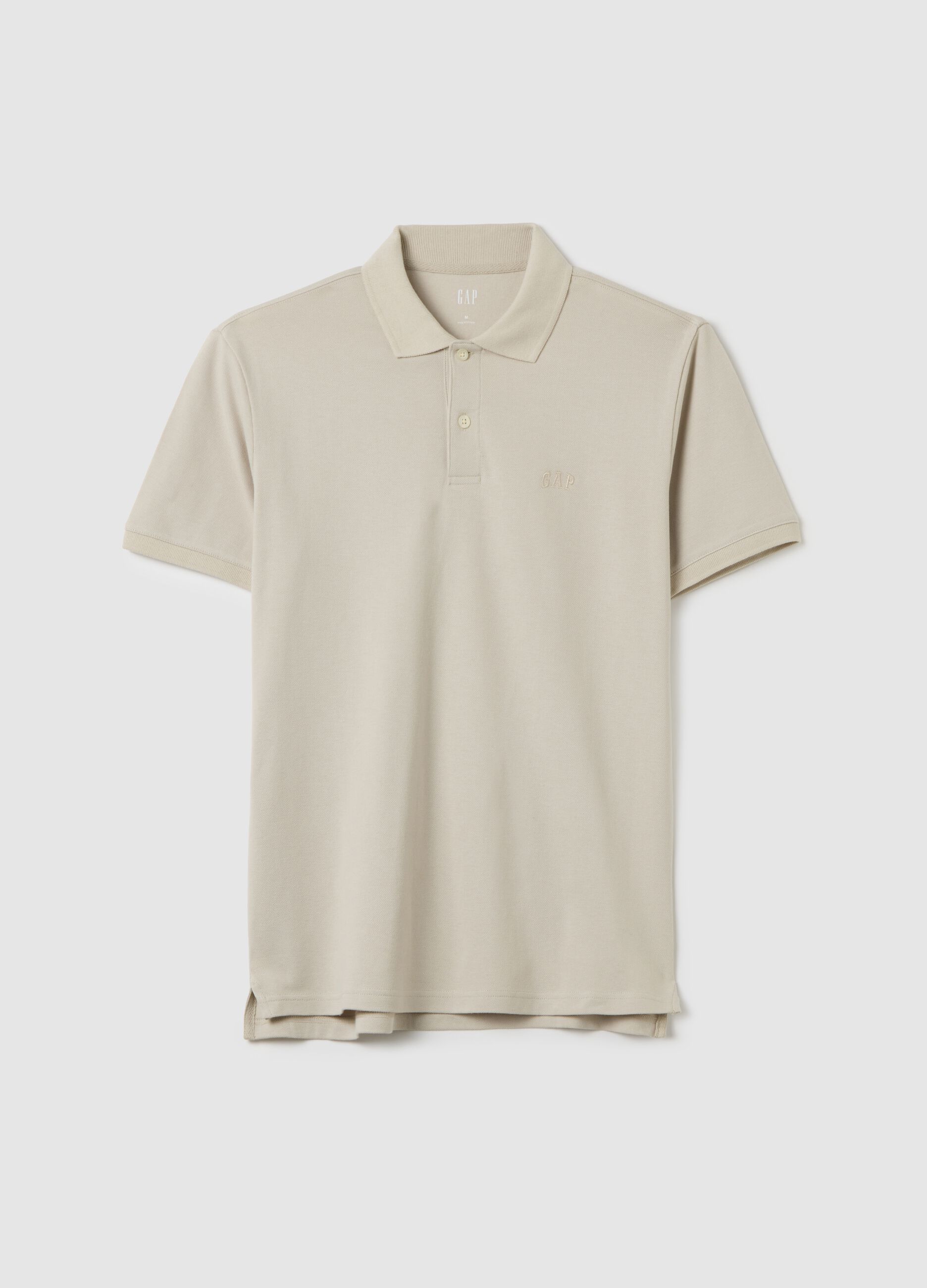 Pique polo shirt with embroidered logo