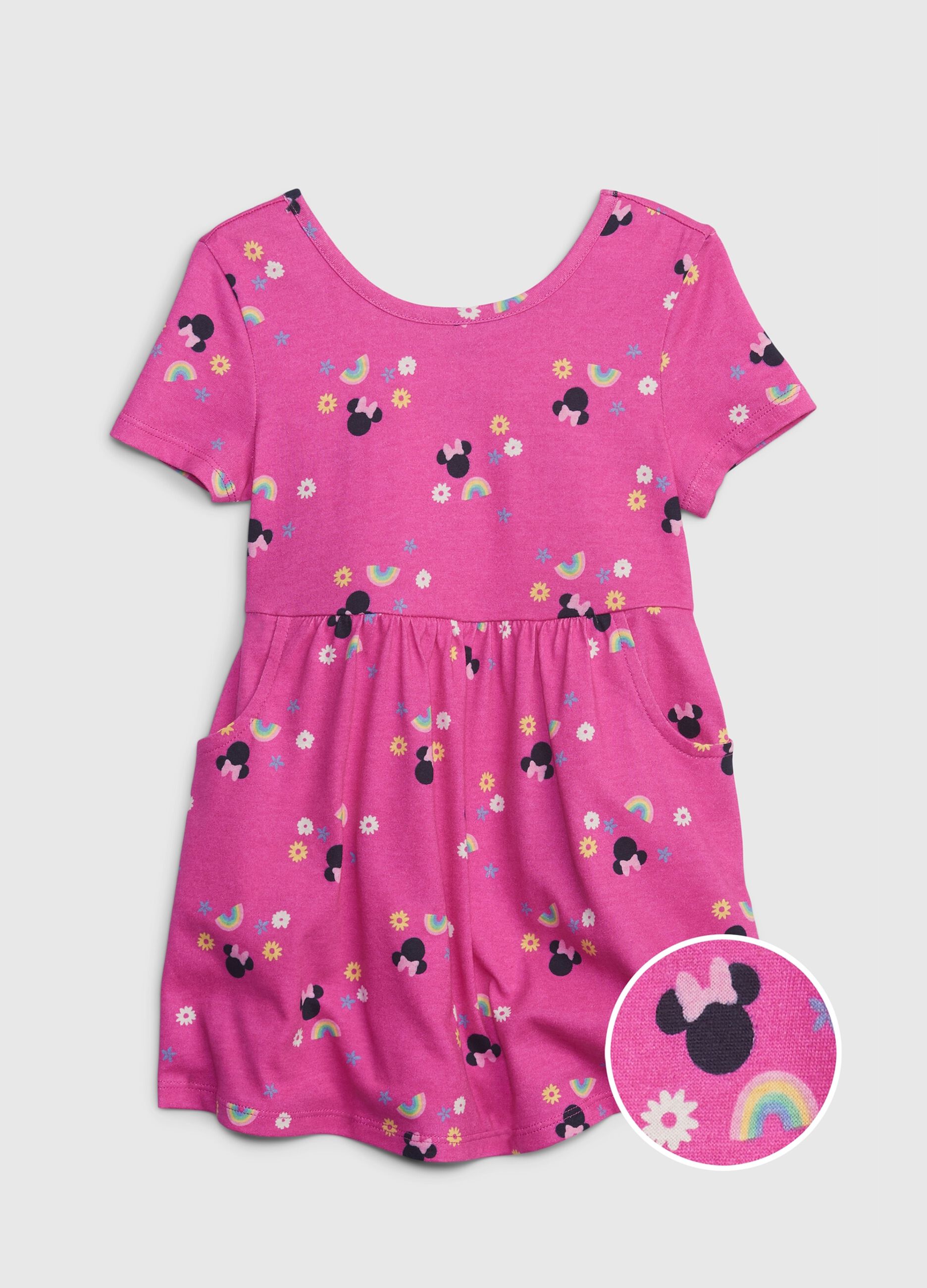 Short dress with Disney Minnie Mouse print