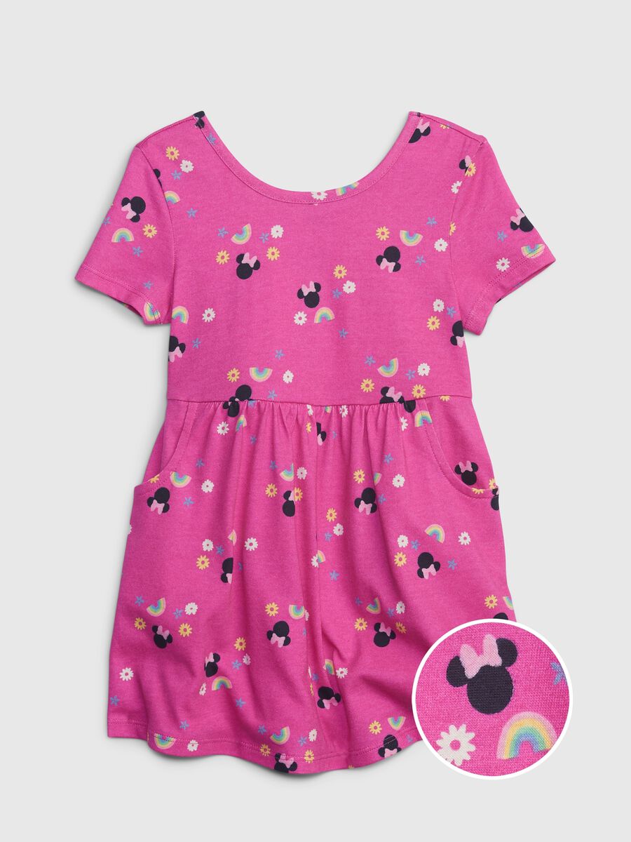 Short dress with Disney Minnie Mouse print Newborn Boy_0