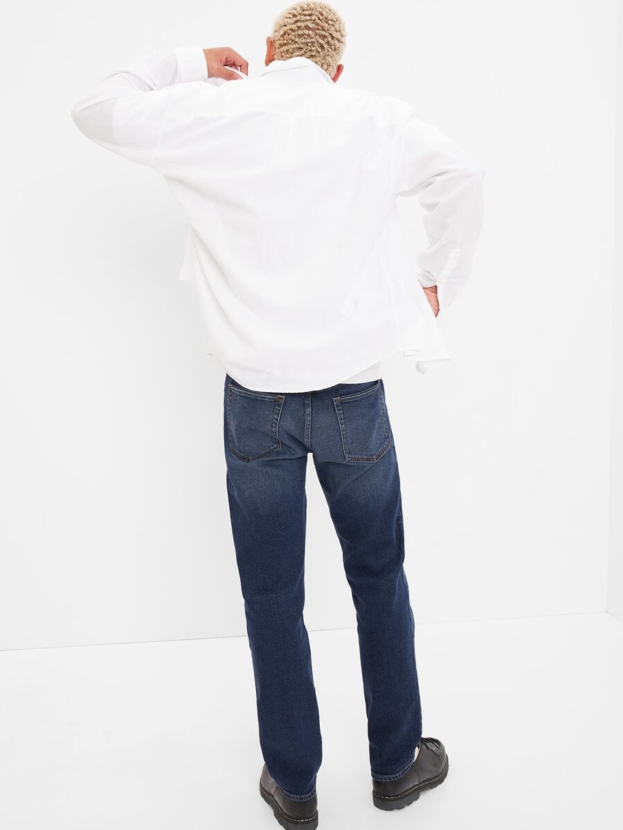 Jeans slim fit con scoloriture Uomo_1