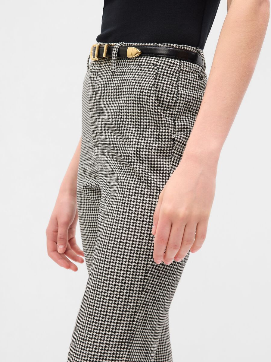 Slim-fit mid-rise trousers Woman_2