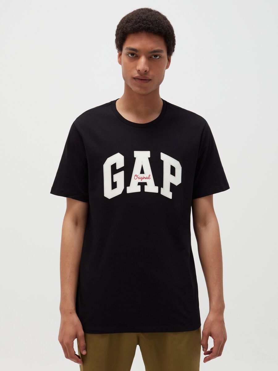 T-shirt girocollo con logo  Uomo_1