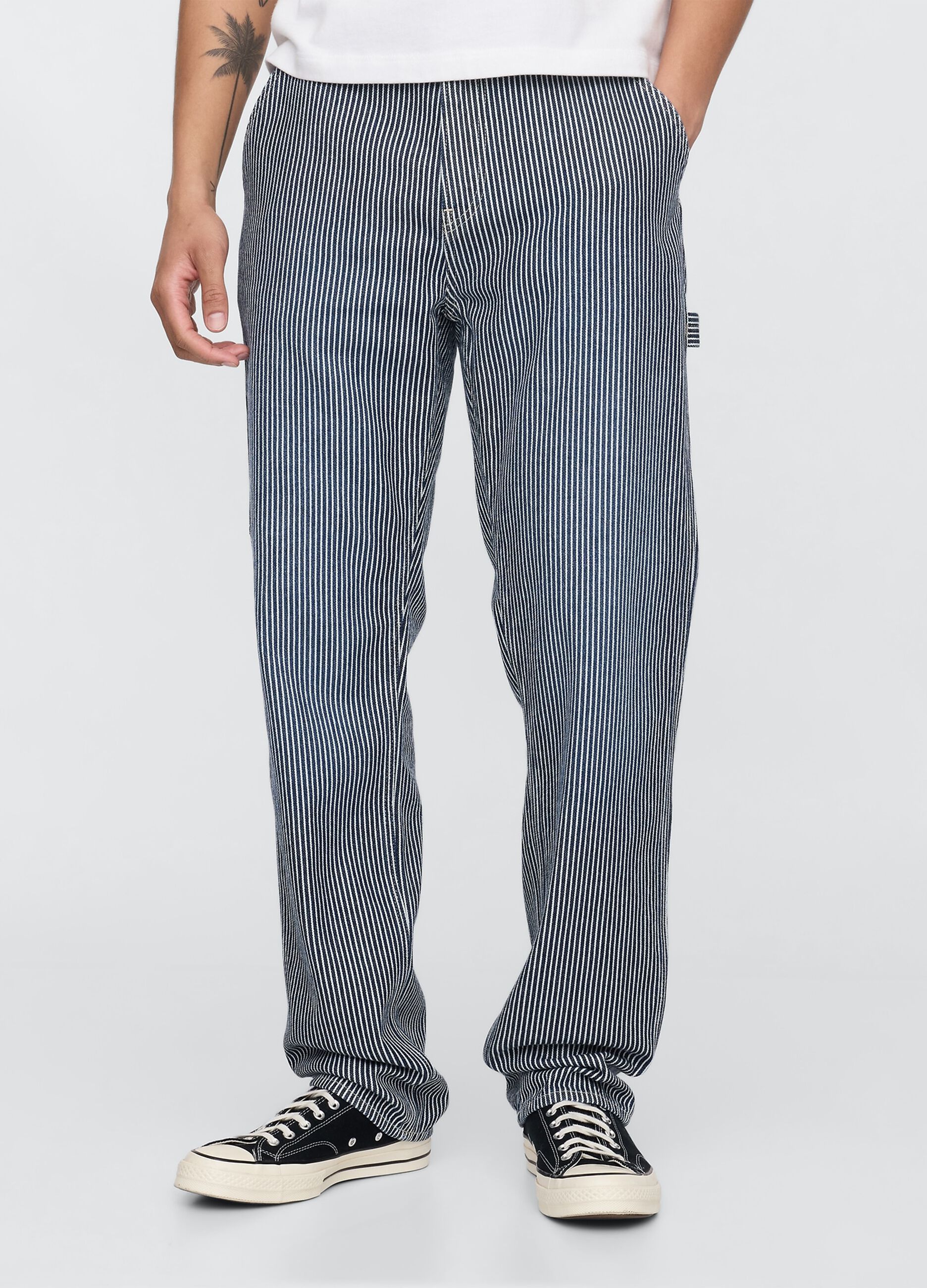 Jeans a righe in lyocell e cotone Gap_1