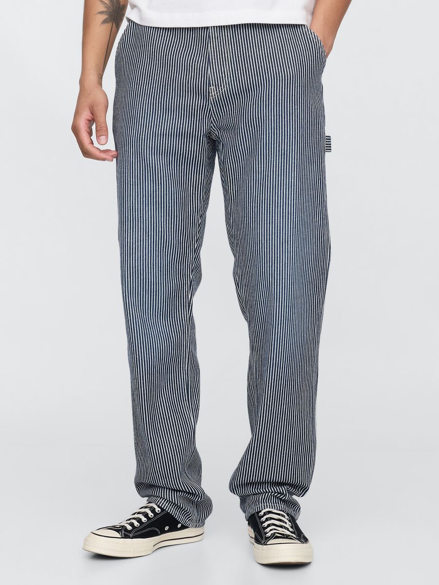 Striped Lyocell and Cotton Jeans by Gap Man_1