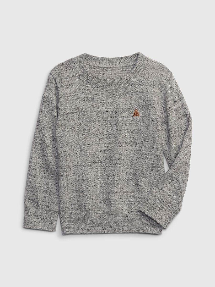 Pullover with teddy bear embroidery Toddler Boy_0