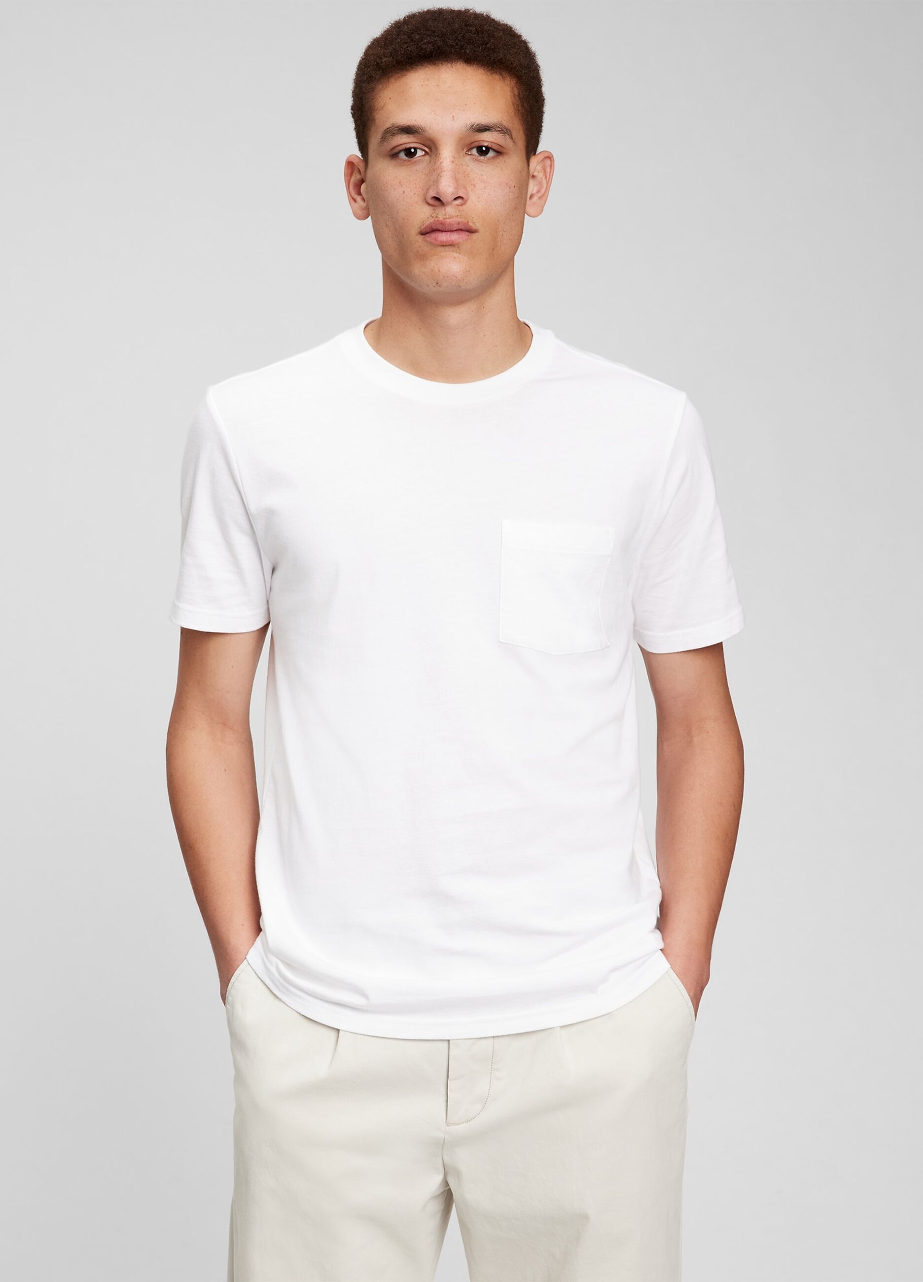 T-shirt in cotone bio con taschino