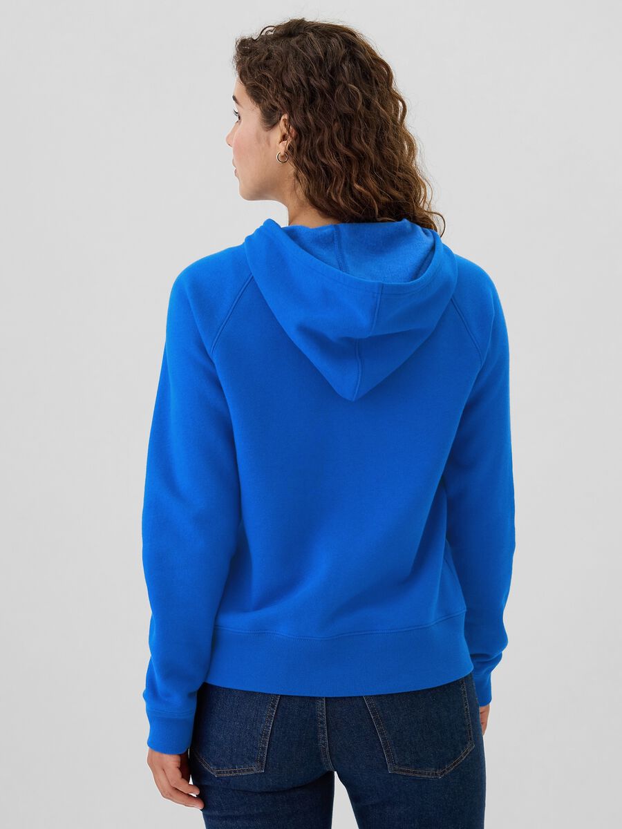 Felpa con cappuccio ricamo logo Donna_2