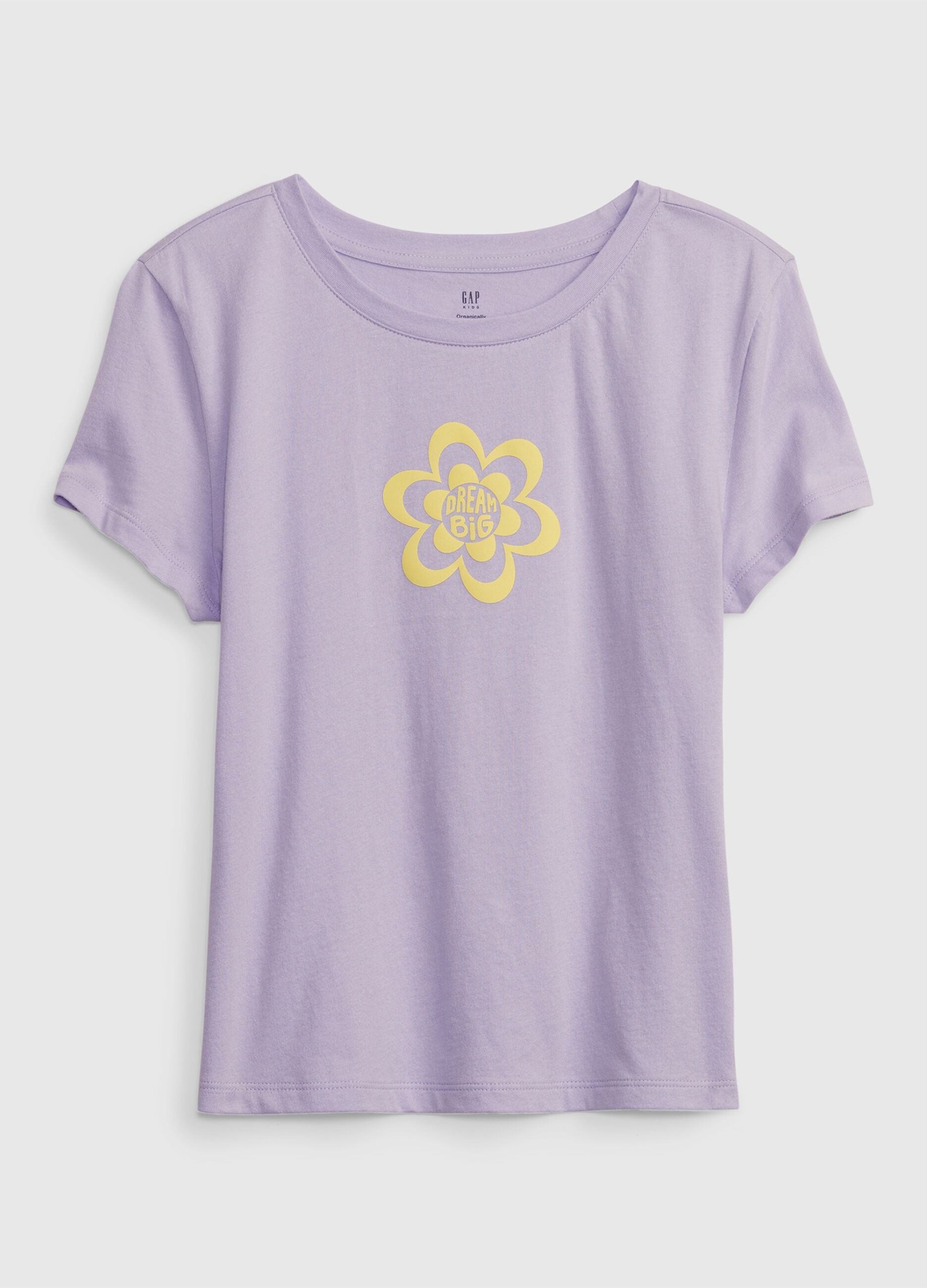 T-shirt con stampa fiore optical