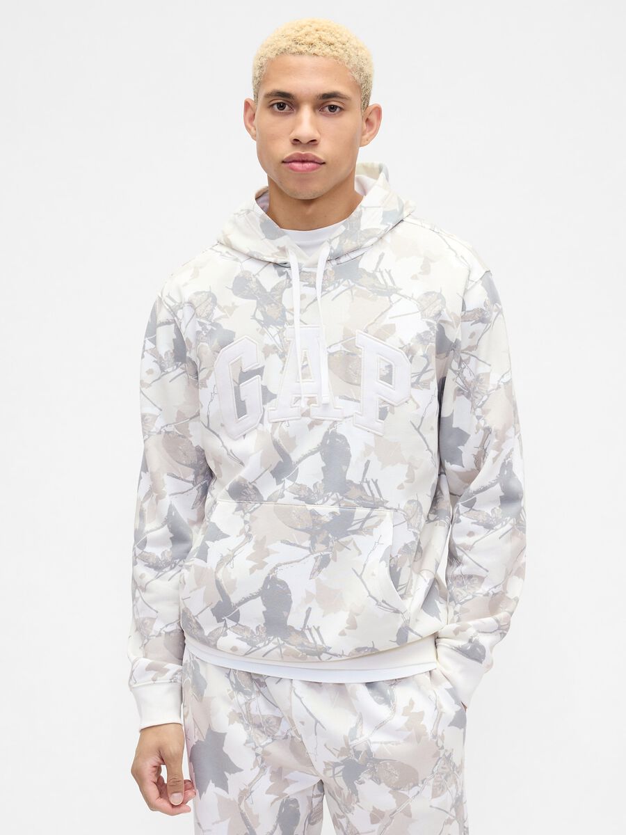 Multicolour Hoodie with Logo Man_0