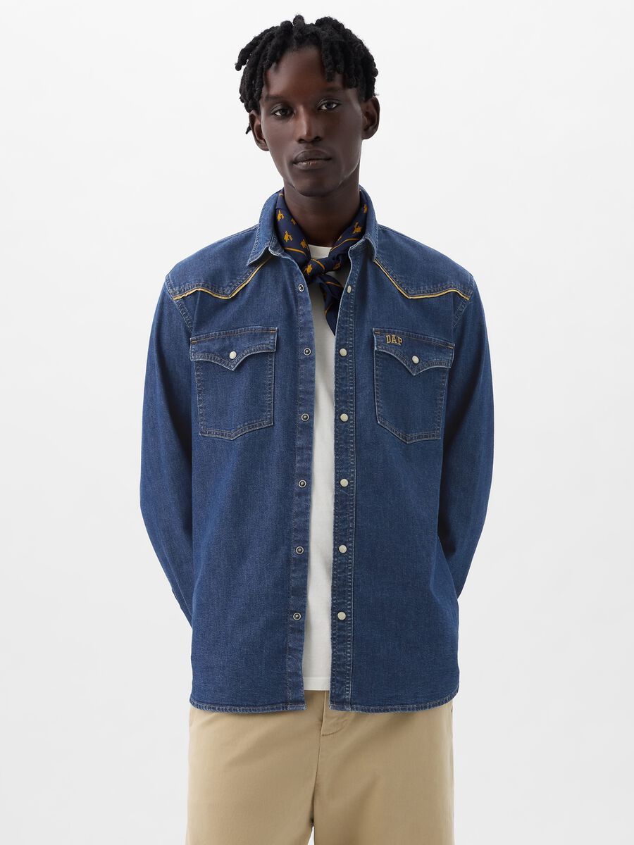 DAP x GAP Camicia western in denim Unisex_2
