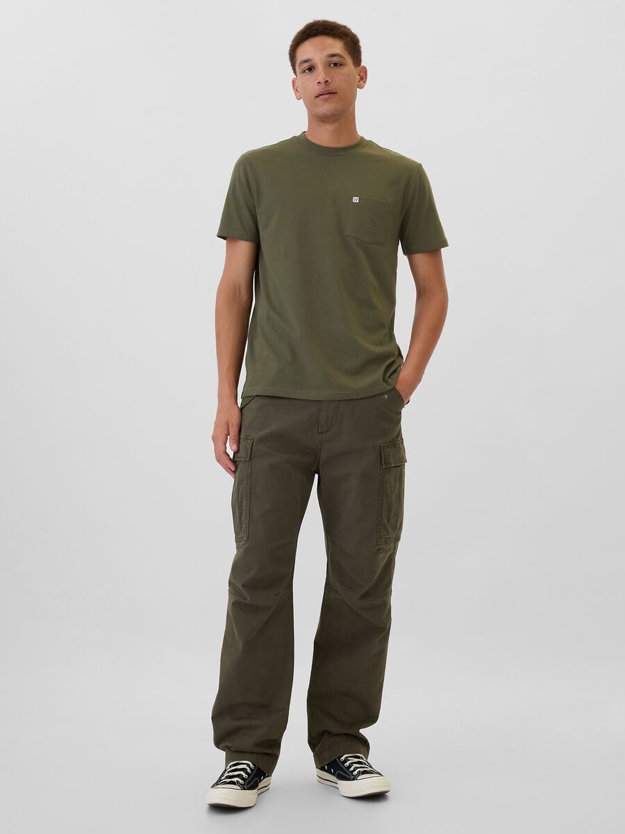 T-shirt in cotone con tasca Uomo_1