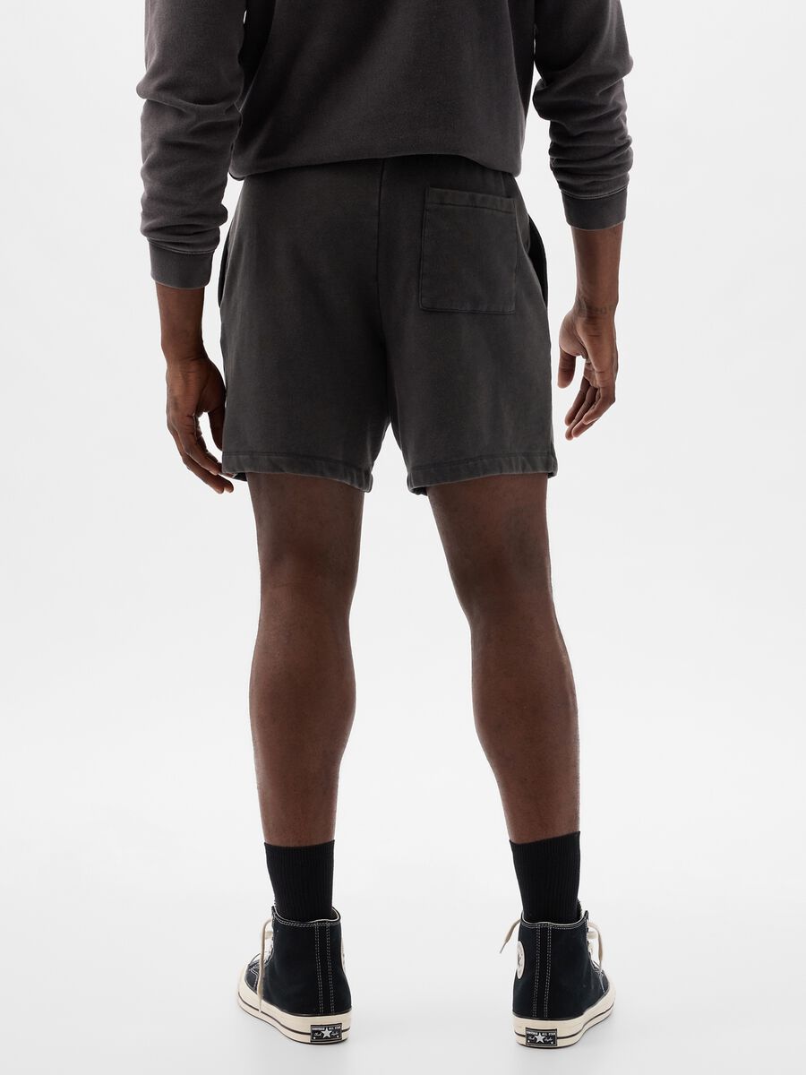 Bermuda jogger in felpa con coulisse Uomo_3