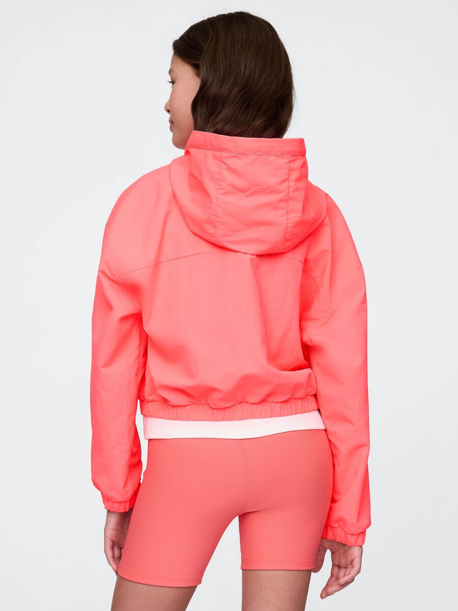 Giacca leggera con cappuccio per bambina in rosa Bambina_2