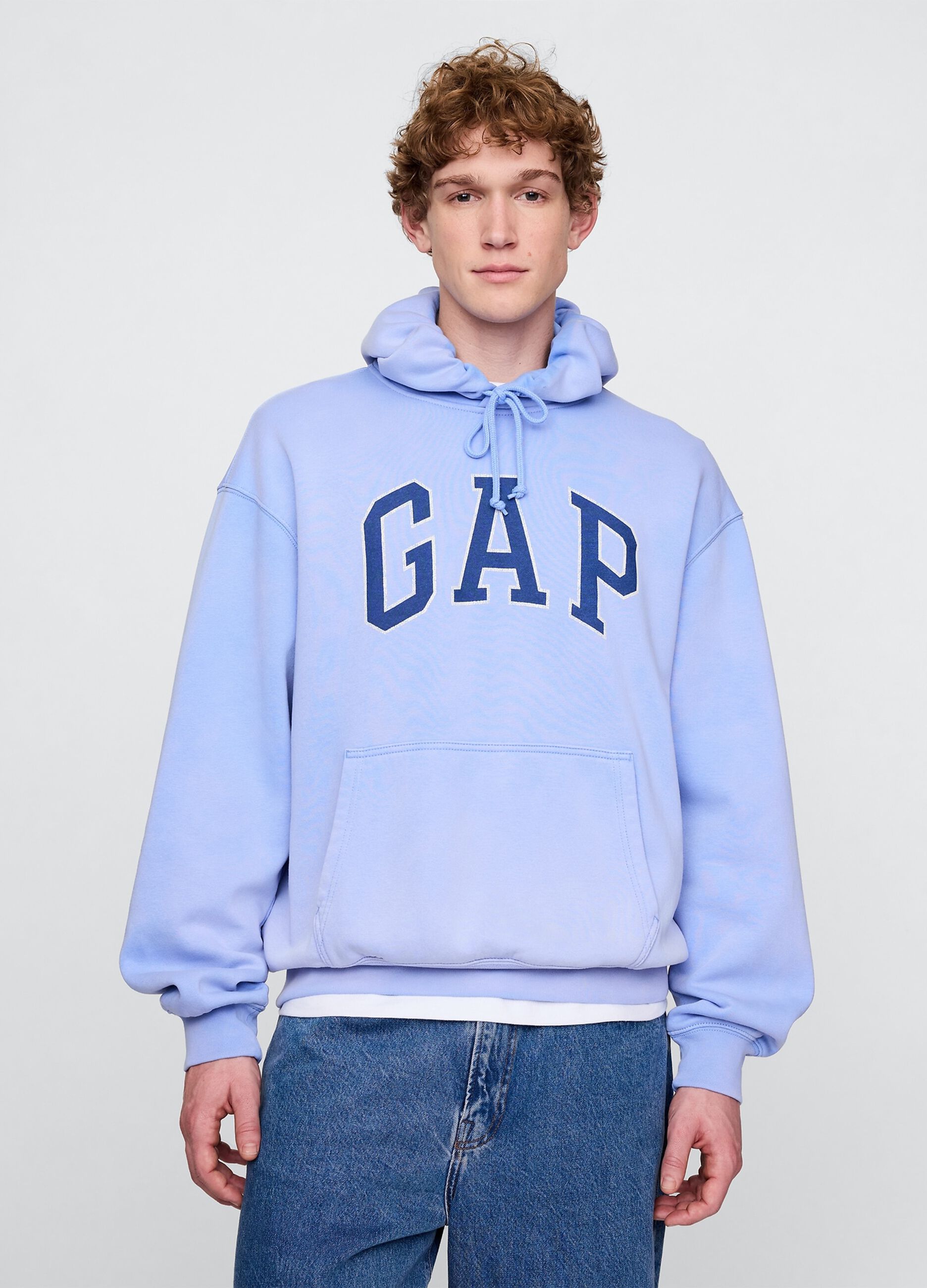 Felpa con cappuccio azzurra GAP
