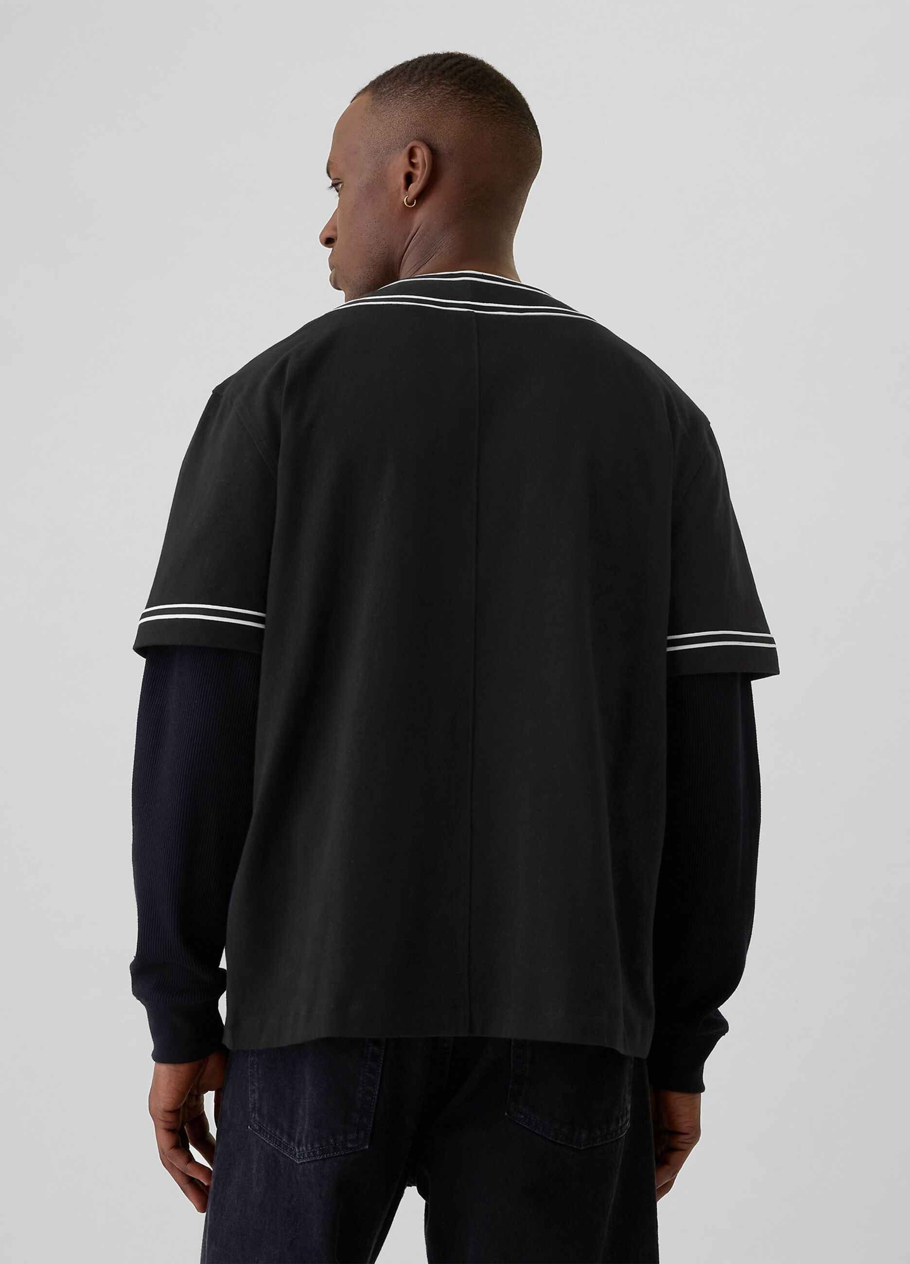 Camicia baseball con profili rigati_2