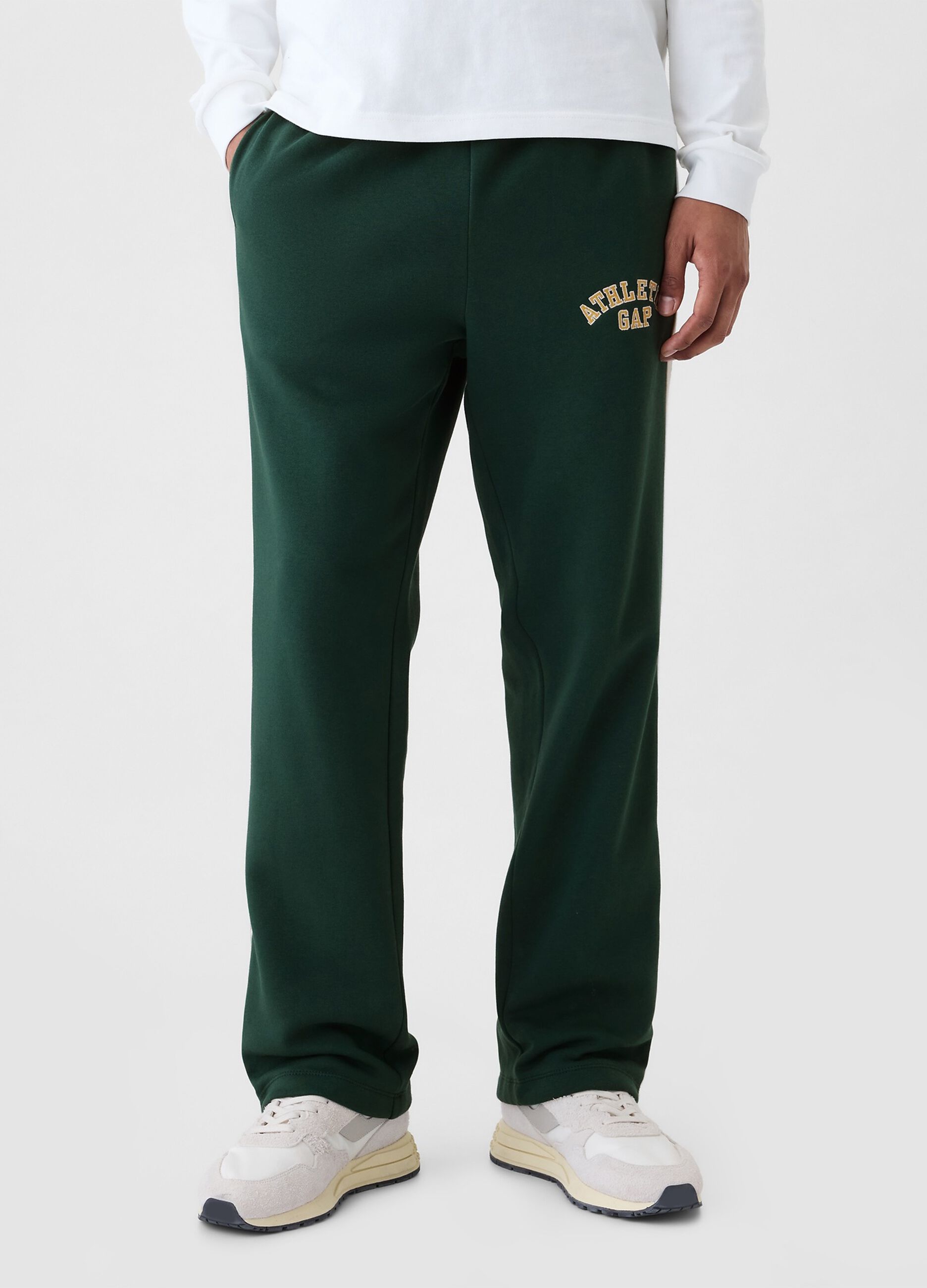 Joggers con bande rigate ricamo logo Athletic_1