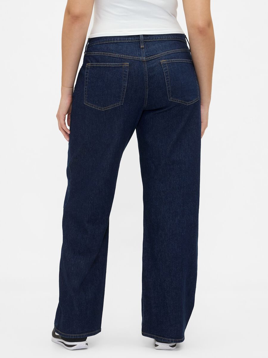 Pantaloni denim blu elasticizzati Donna_5
