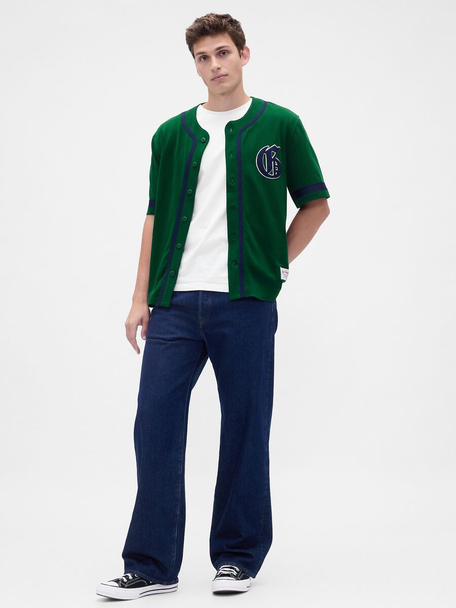 Maglia baseball in cotone Uomo_2