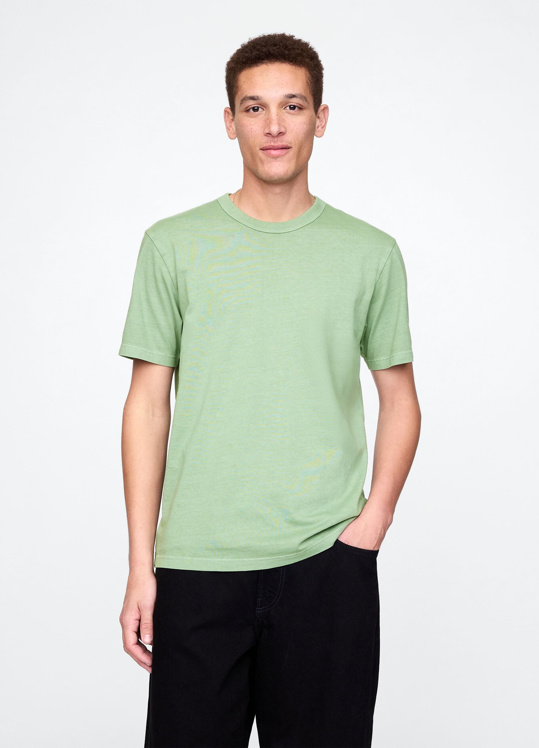 T-shirt verde a maniche corte in cotone Gap