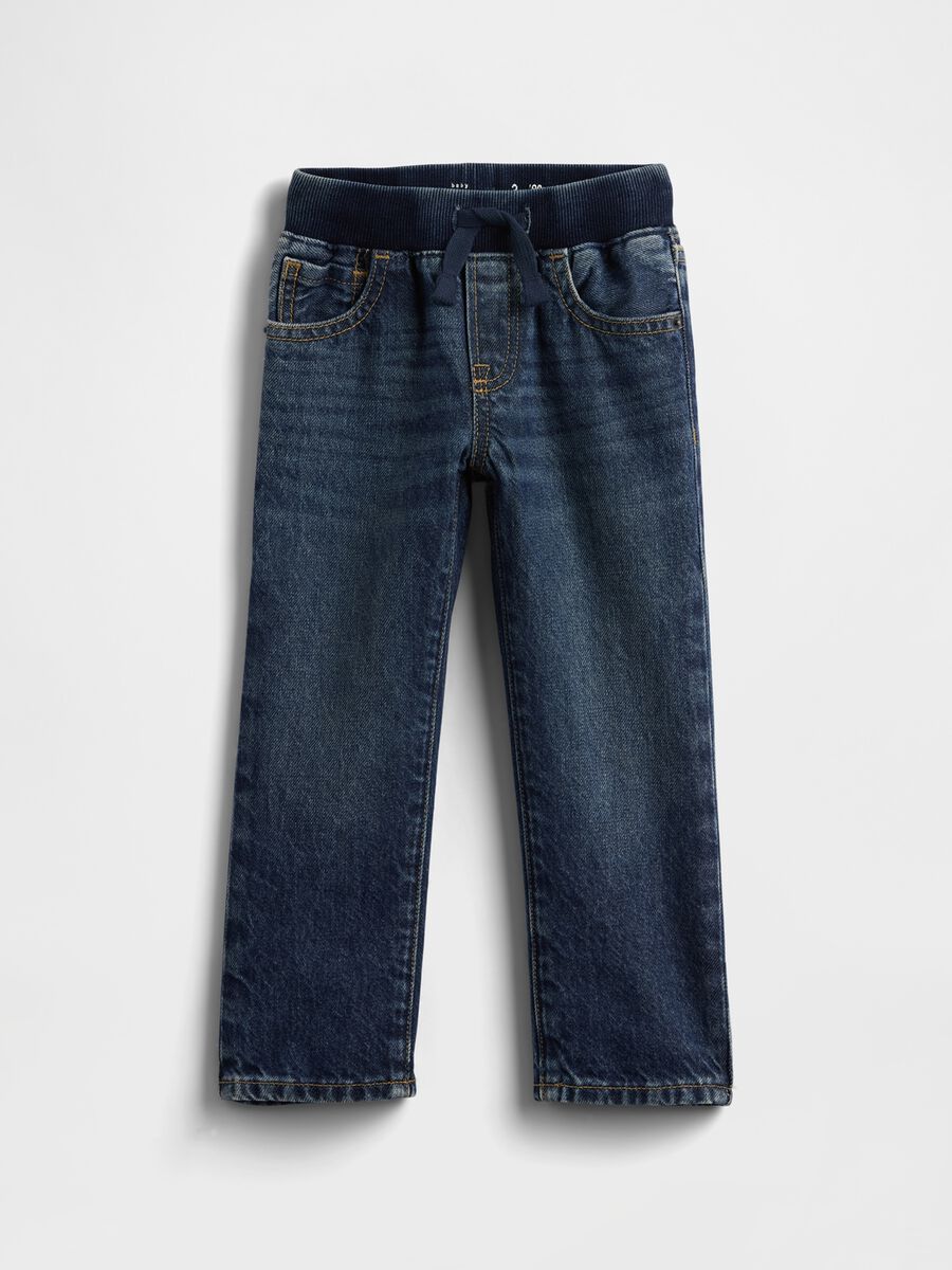 Pantaloni denim blu per bambino Bimbo_0