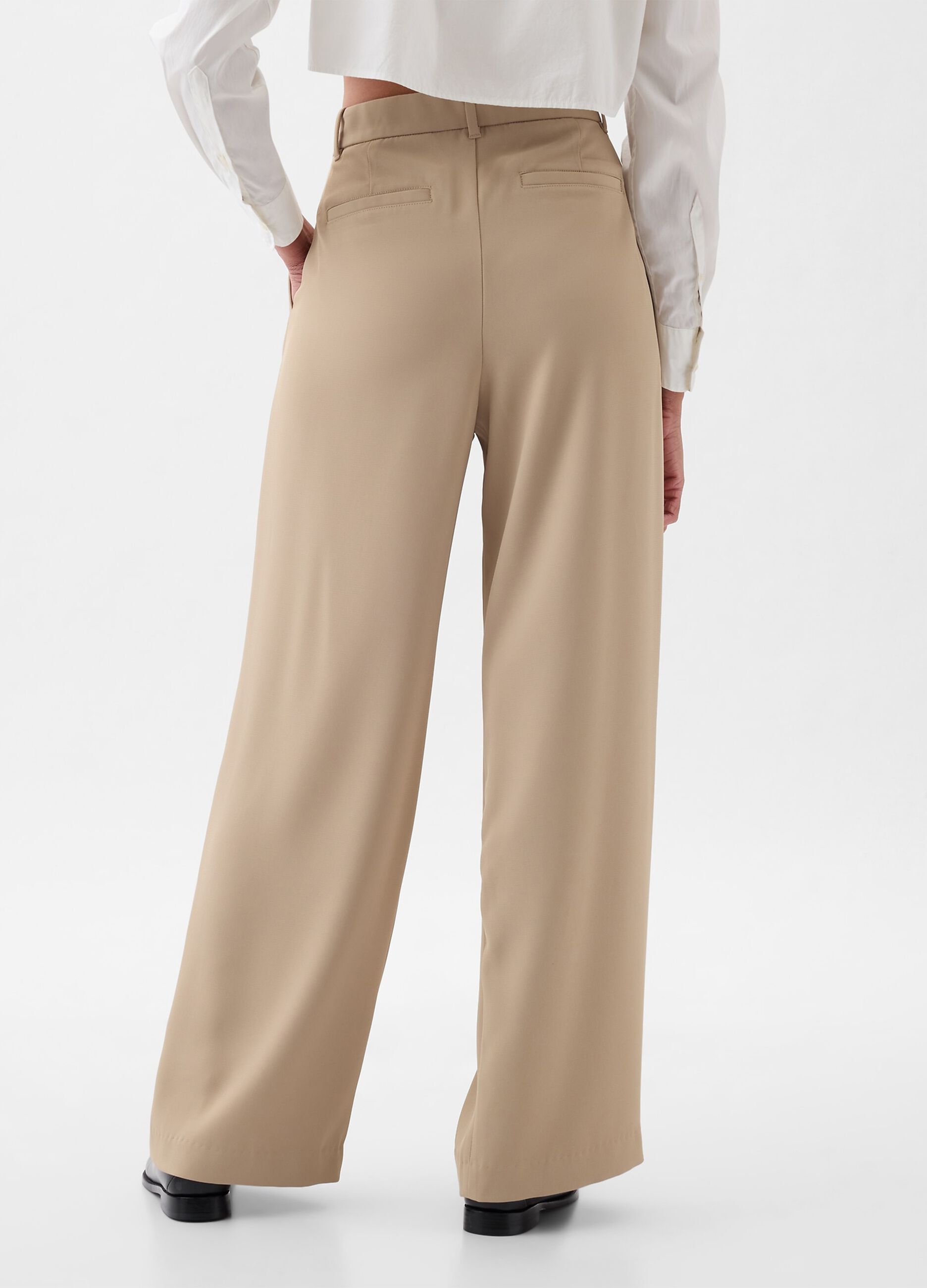 Pantalone wide leg vita alta con pinces_2