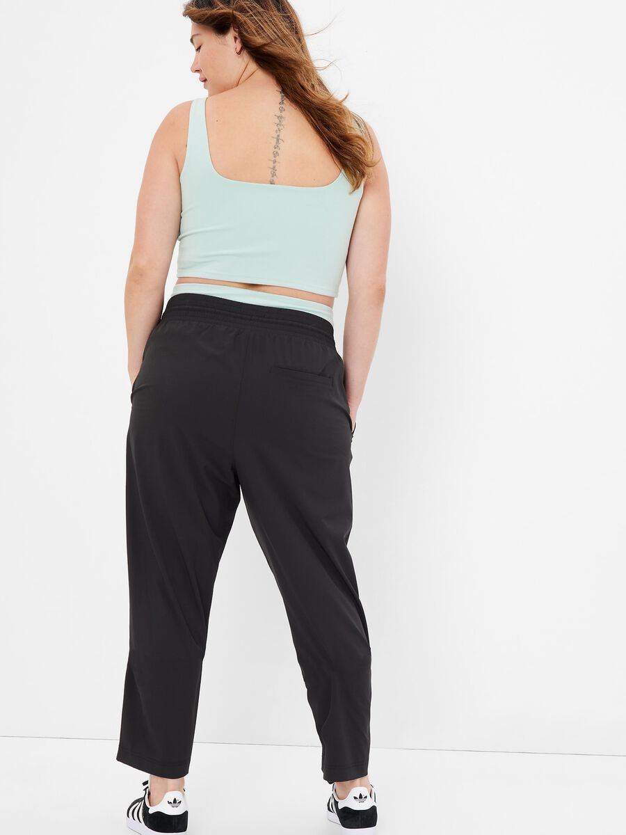 High-rise joggers with drawstring Woman_3
