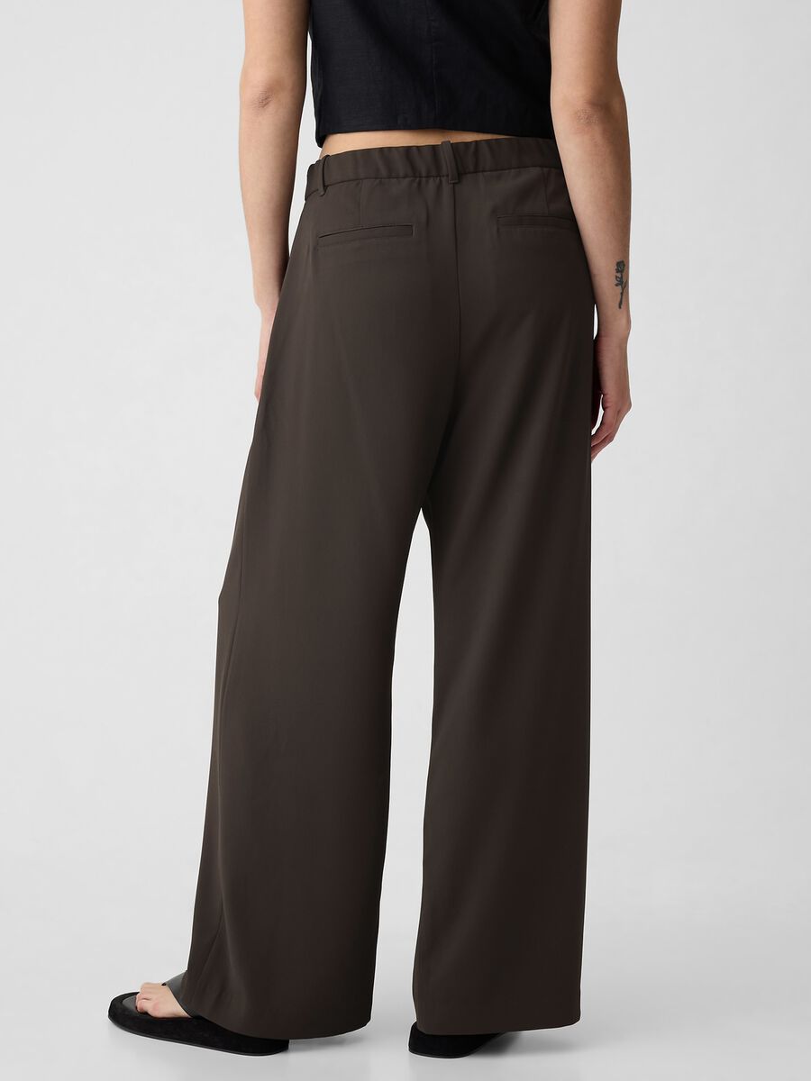 Pantalone a gamba larga con pinces Donna_9